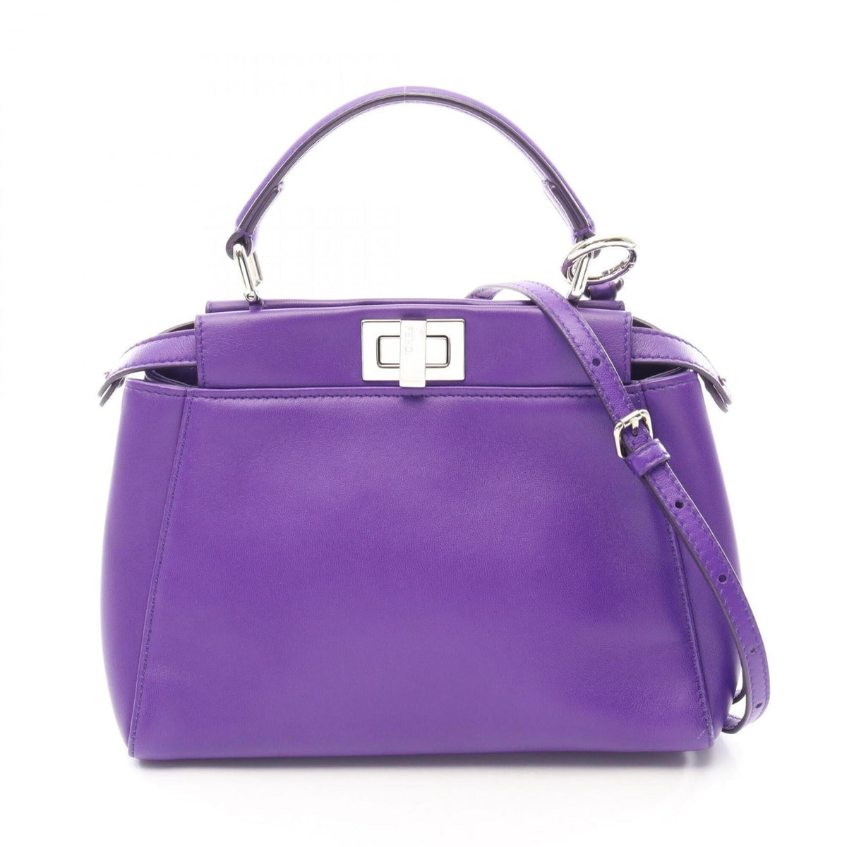 Fendi Purple Leather Handbag (Pre-Owned)