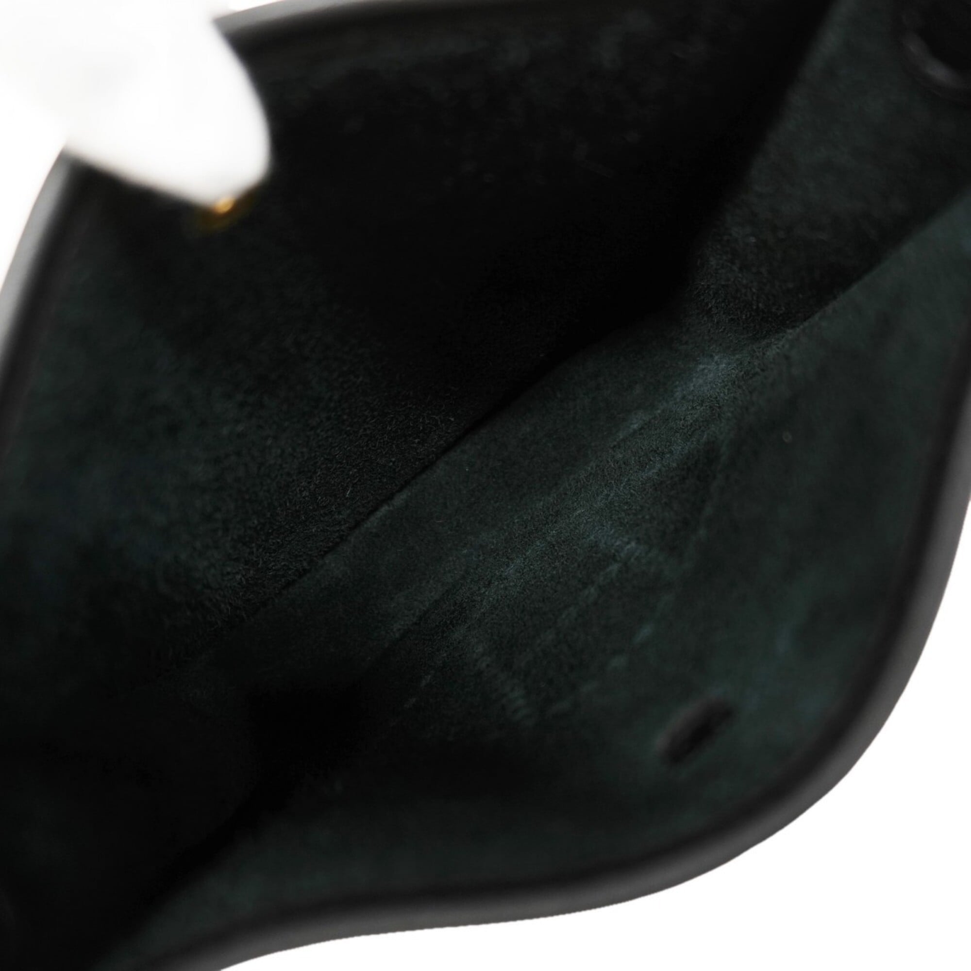 Hermes Black Taurillon Clemence Leather Shoulder Bag (Pre-Owned)