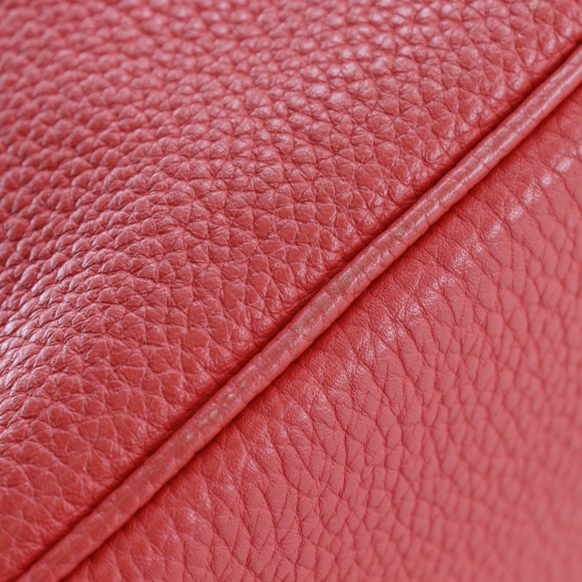 Hermes Picotin Red Color Taurillon Clemence Leather Handbag (Pre-Owned)