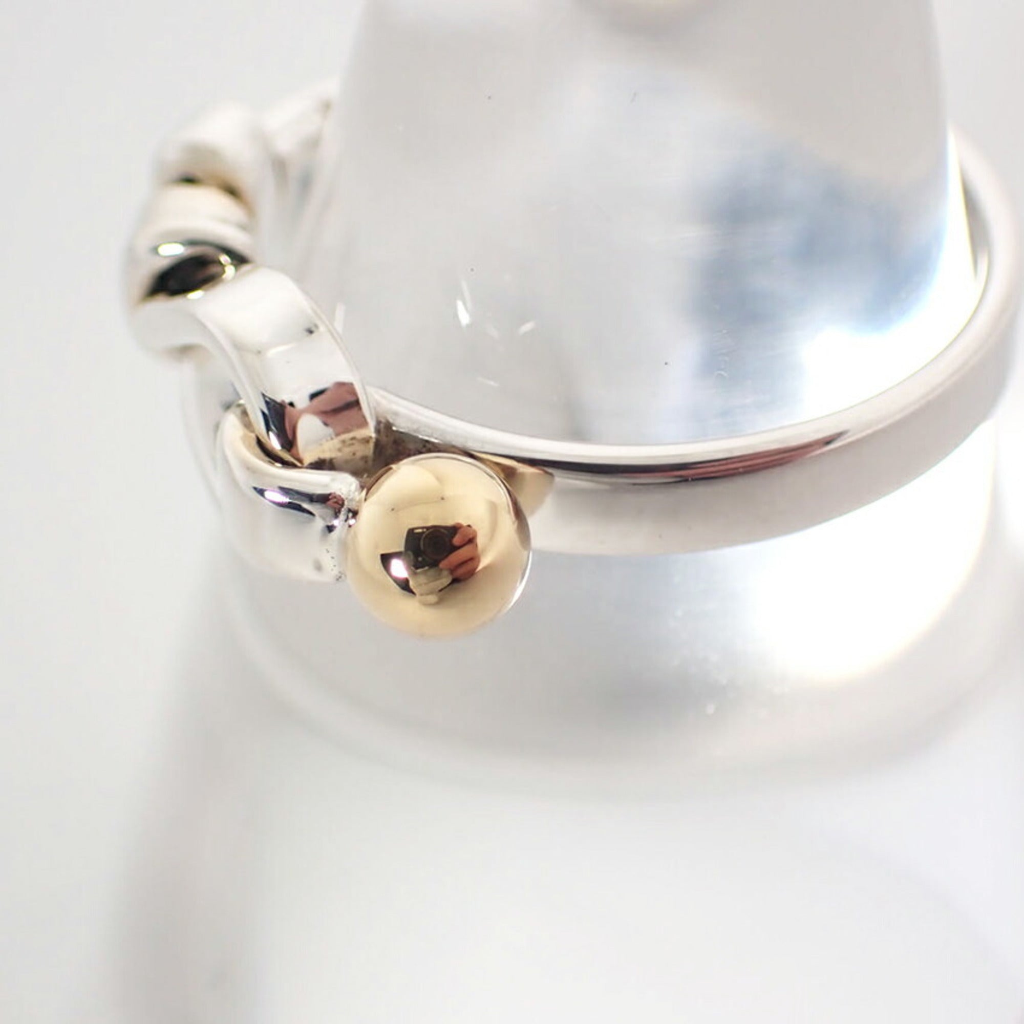 Tiffany Yellow Gold (18K) Sterling Silver 925 Band Ring (Pre-Owned)