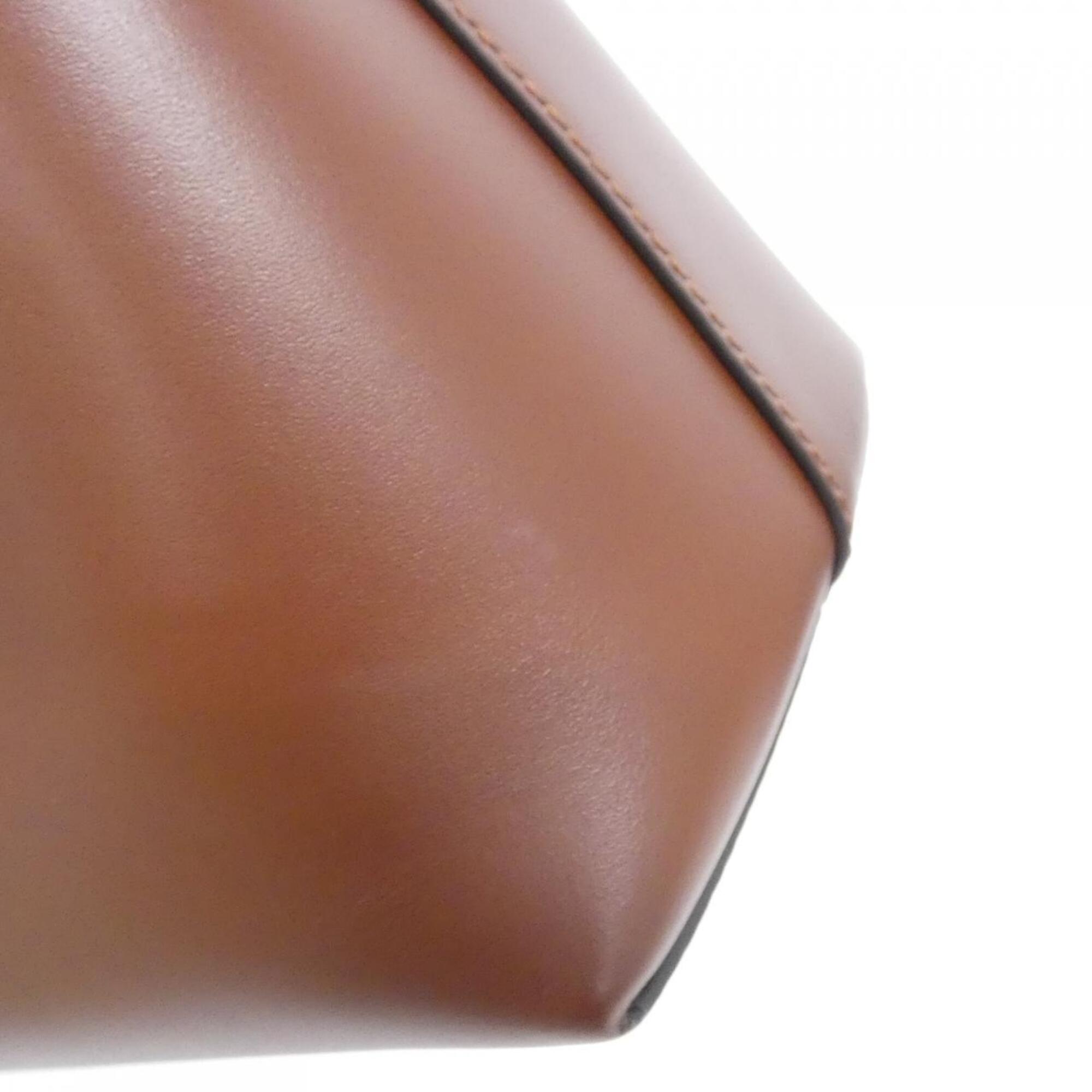 Fendi By The Way Brown Leather Handbag (Pre-Owned)