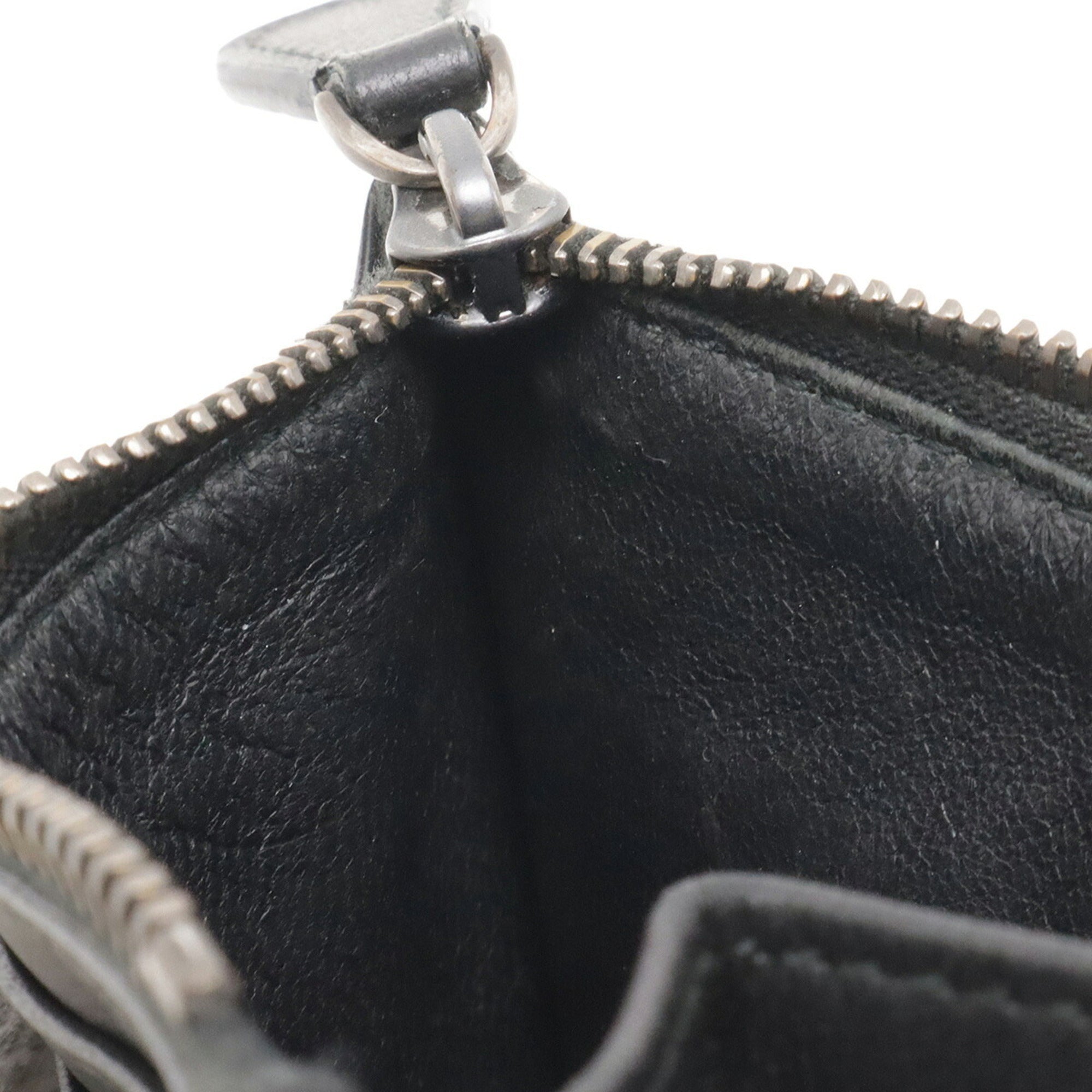 Bottega Veneta Black Intrecciato Coin Purse/Coin Case (Pre-Owned)