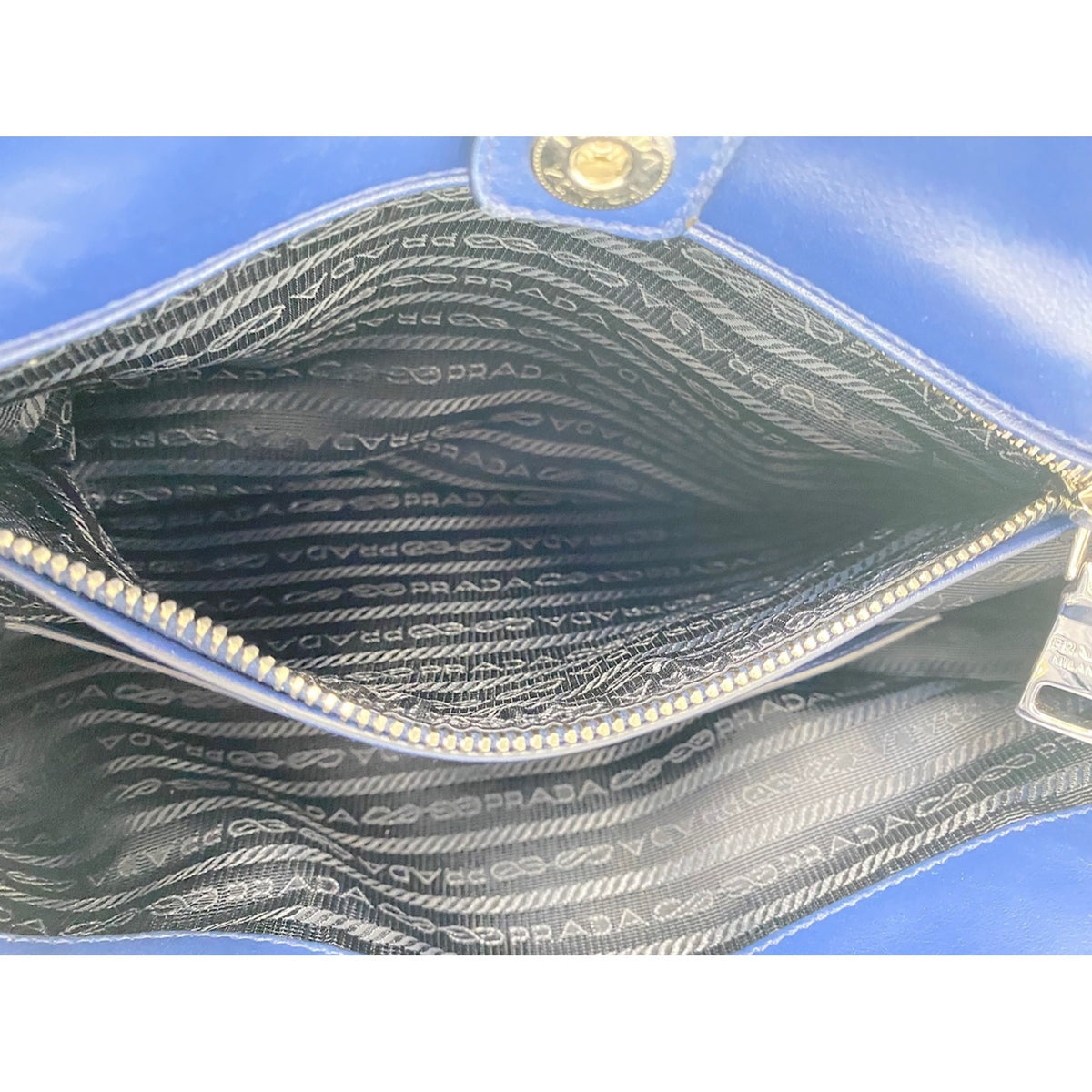 Prada Blue Handbag (Pre-Owned)