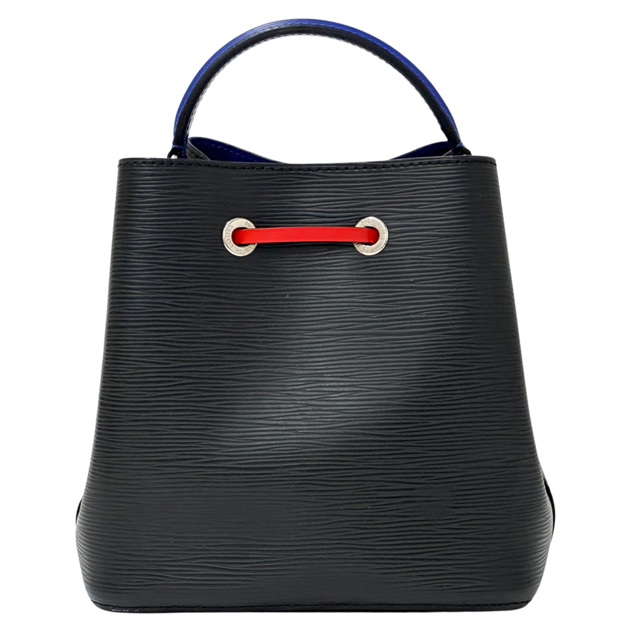 Louis Vuitton Black Blue Noir Red Color Yellow Epi Leather Handbag Shoulder Bag (Pre-Owned)