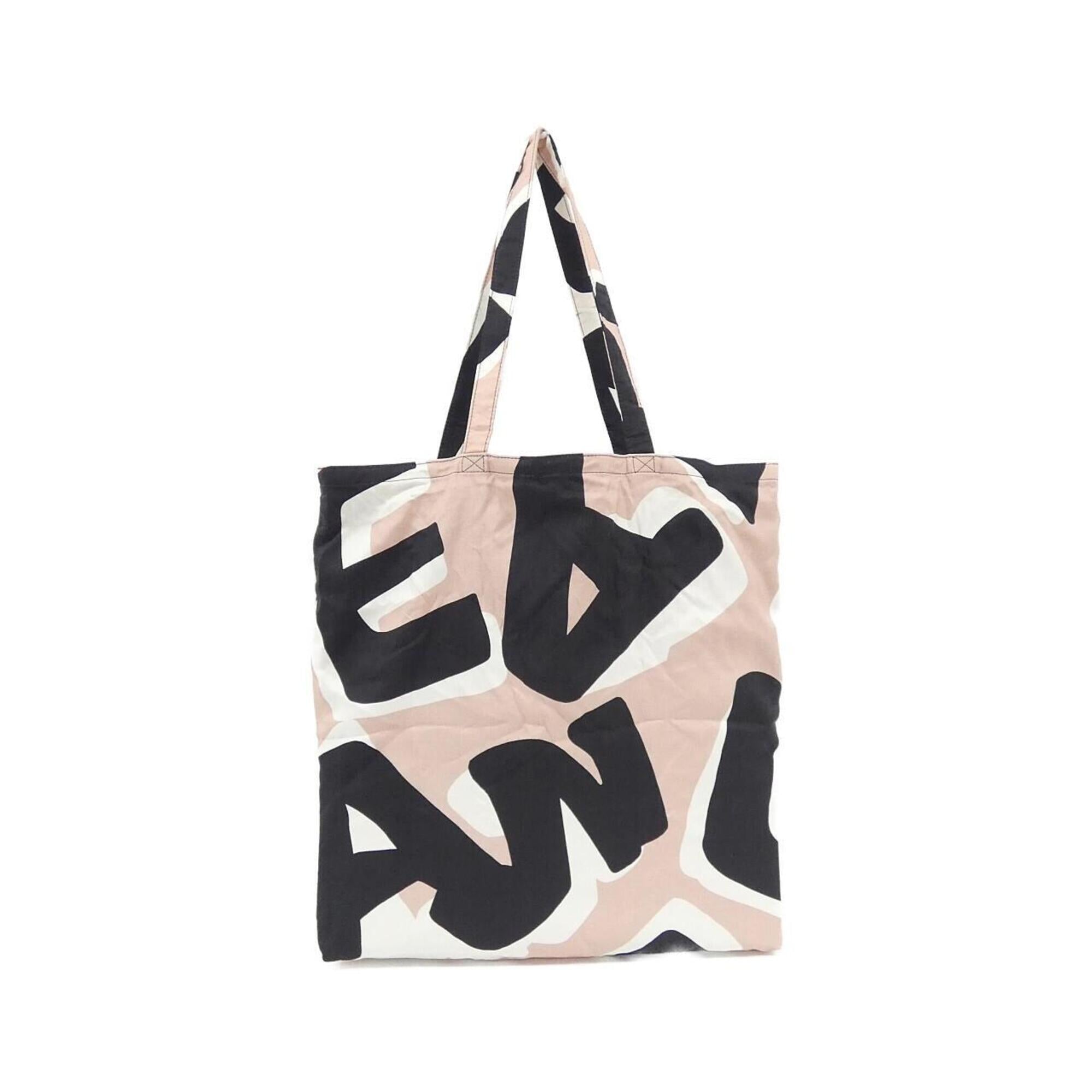Chanel Black Pink Canvas Handbag (Pre-Owned)