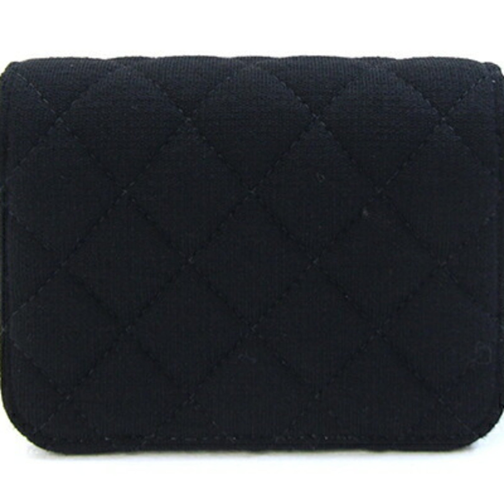 Chanel Matelasse Black Cotton Shoulder Bag (Pre-Owned)
