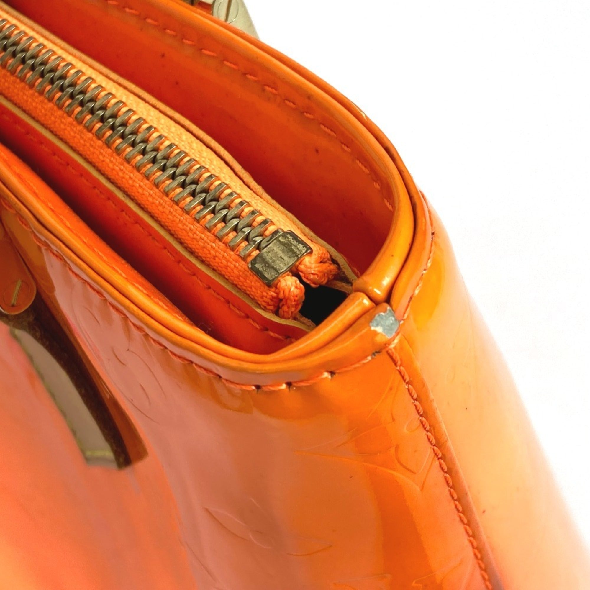 Louis Vuitton Monogram Vernis Orange Pink Monogram Vernis Shoulder Bag Tote Bag (Pre-Owned)