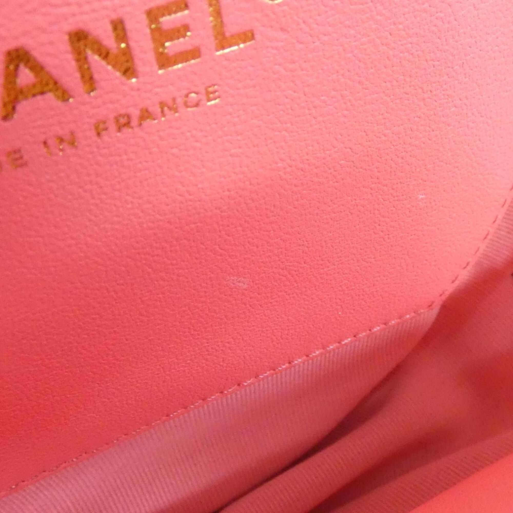 Chanel Pink Leather Shoulder Bag (Pre-Owned)