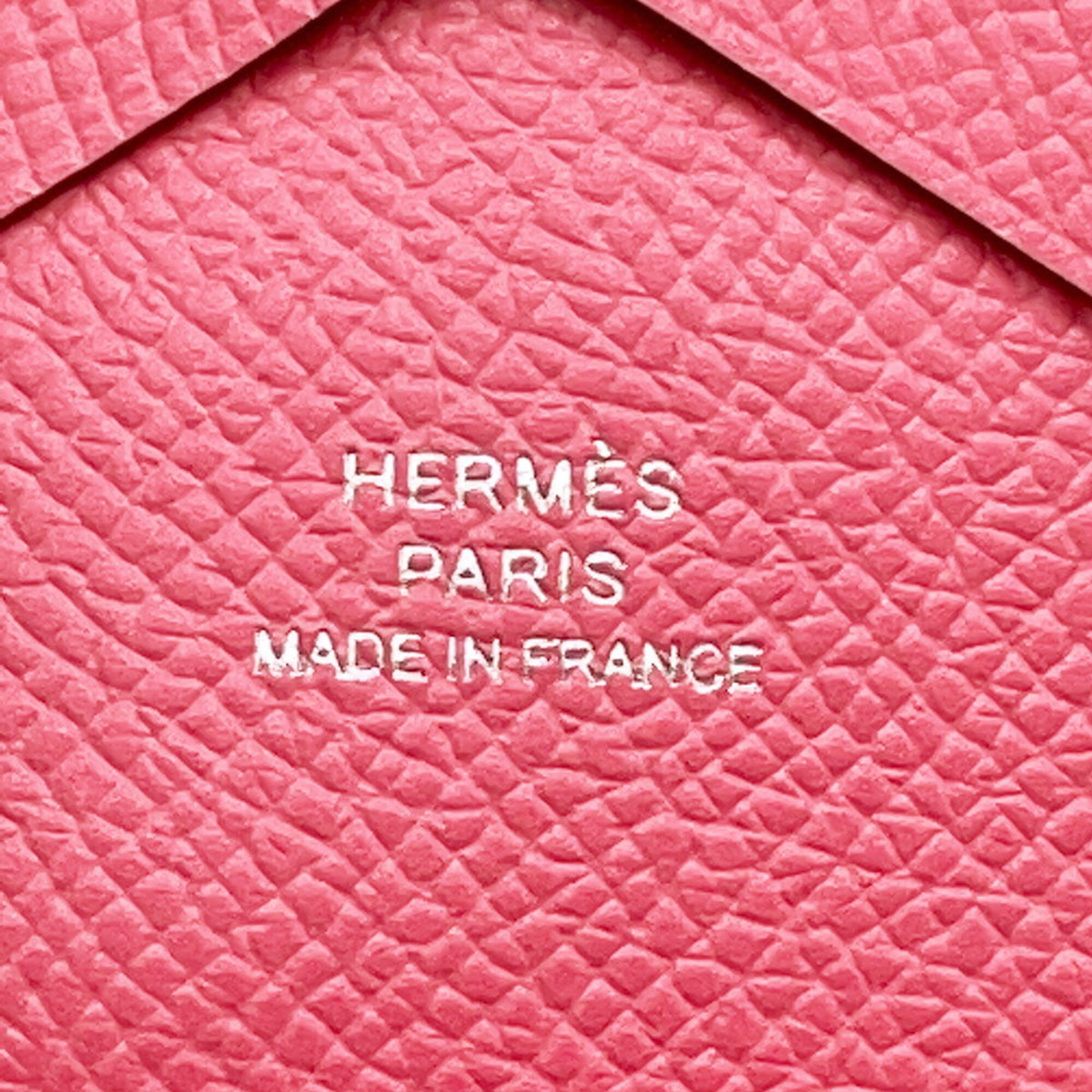 Hermes Rose Azalee Epsom Leather Coin Purse/Coin Case (Pre-Owned)