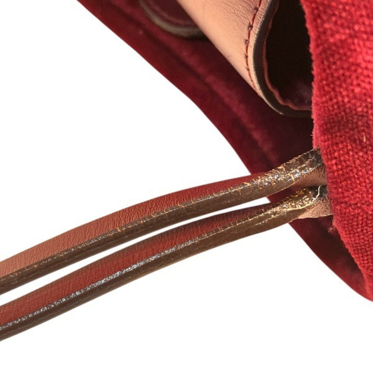 Burberry Beige Bordeaux Canvas Handbag Tote Bag (Pre-Owned)