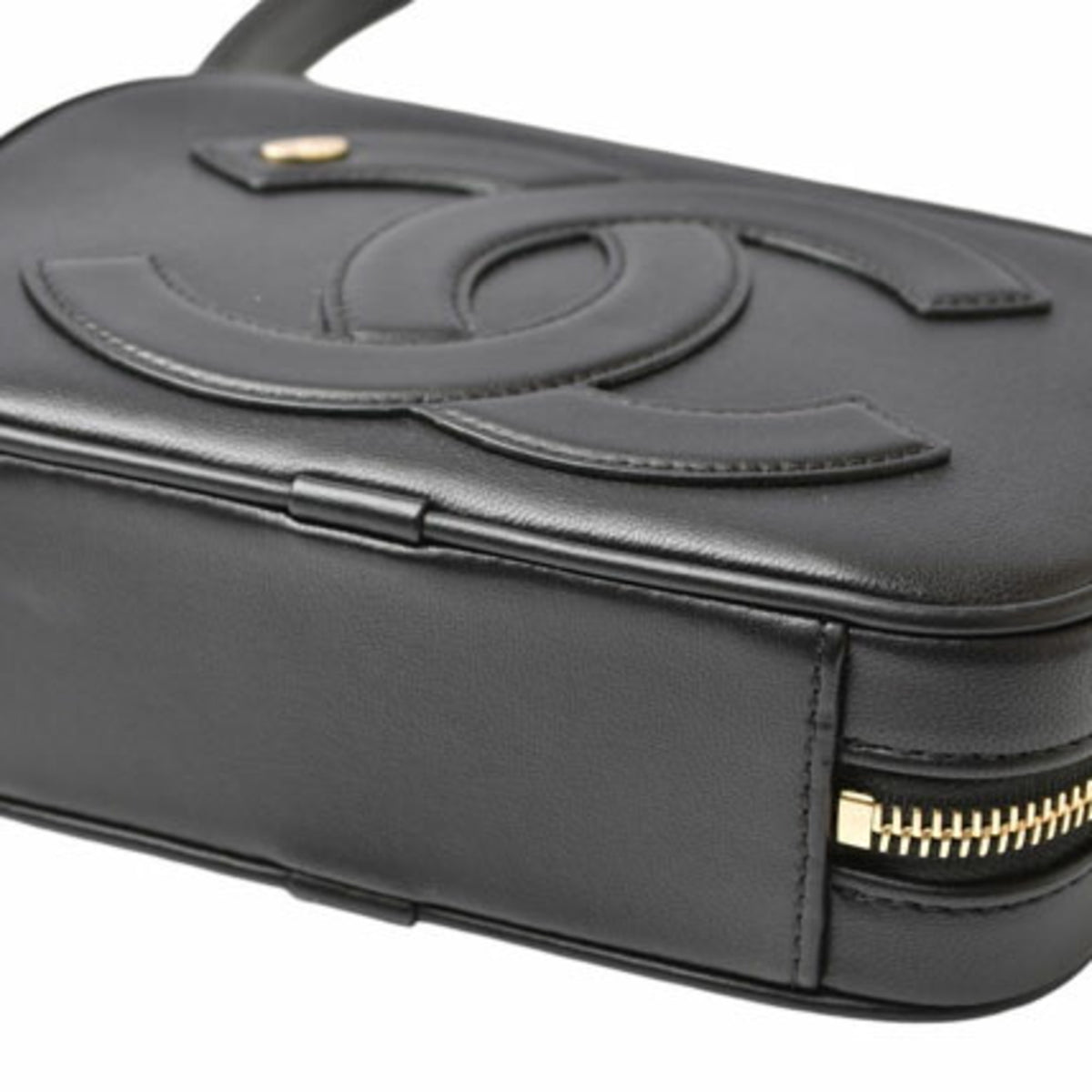 Chanel Black Leather Shoulder Bag (Pre-Owned)