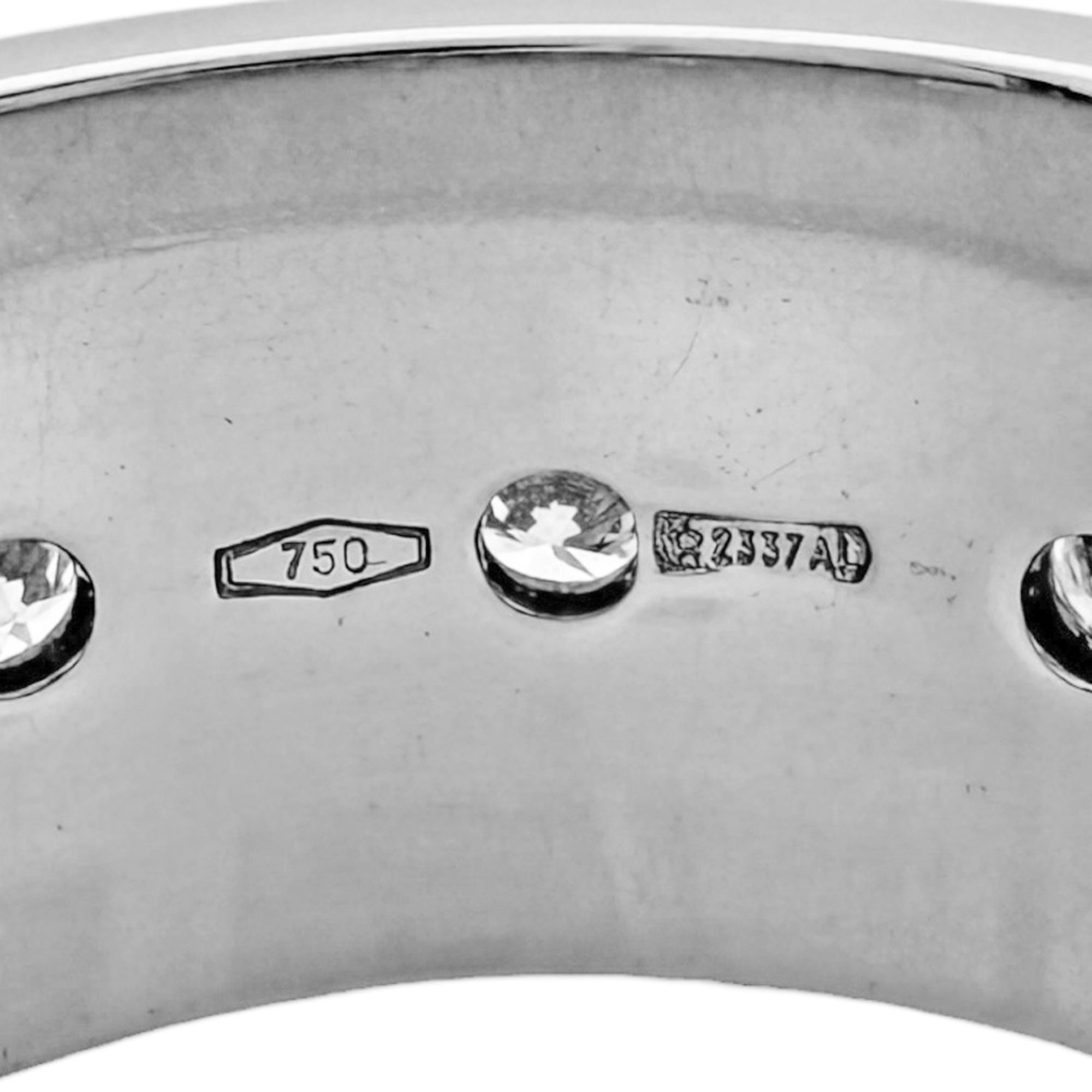 Gucci Icon Silver White Gold (18K) Band Ring (Pre-Owned)
