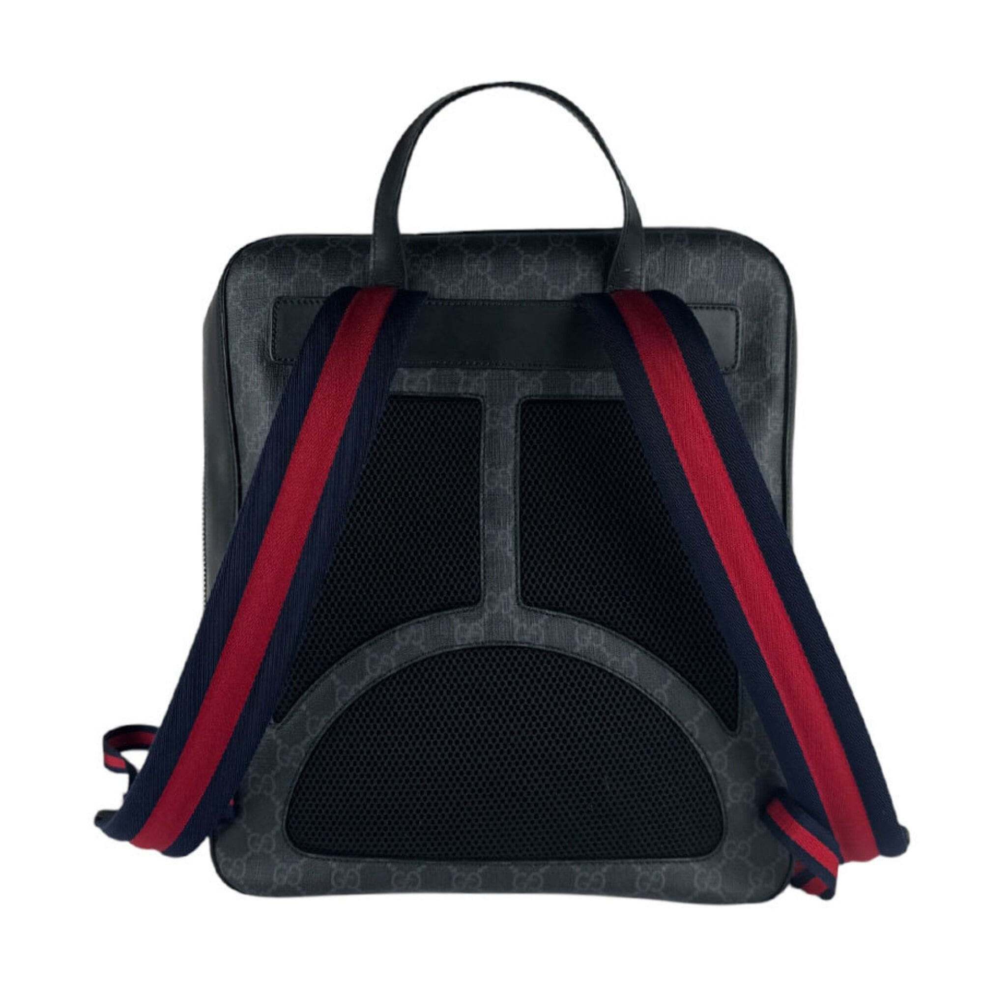 Gucci Black Gray Multi-Color Gg Supreme Backpack (Pre-Owned)
