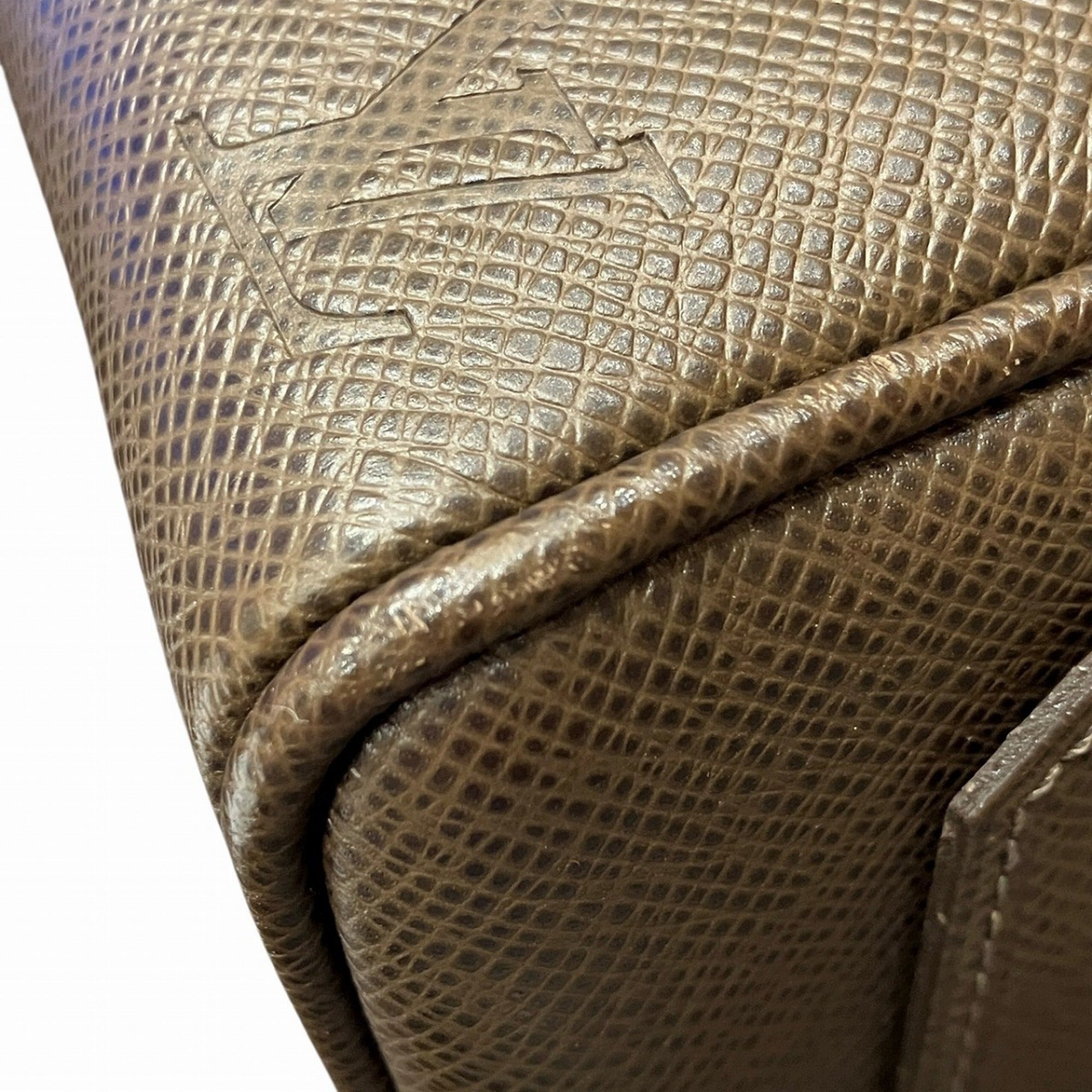 Louis Vuitton Brown Leather Clutch Bag (Pre-Owned)