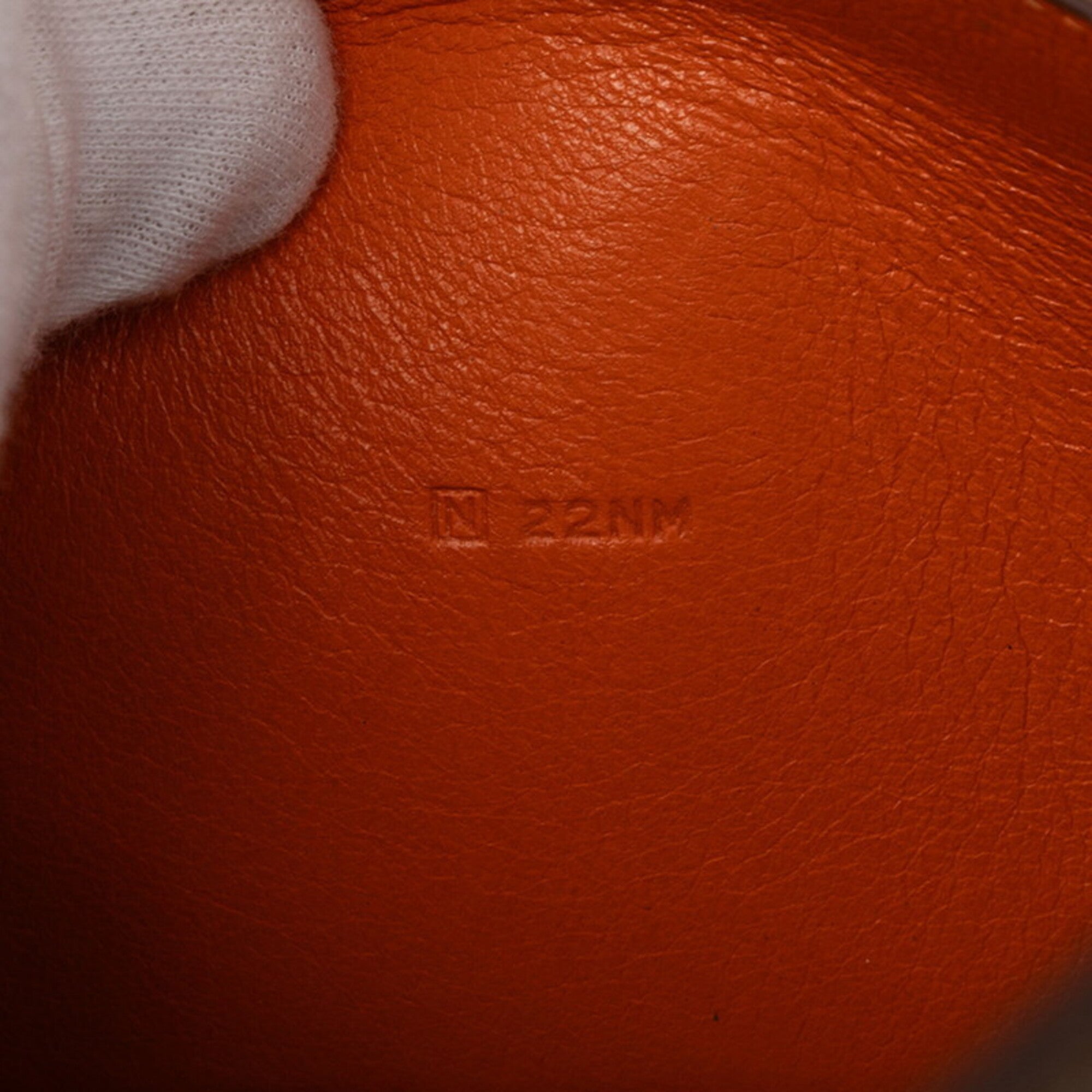 Hermes Brown Taurillon Clemence Leather Long Wallet (Bi-Fold) (Pre-Owned)