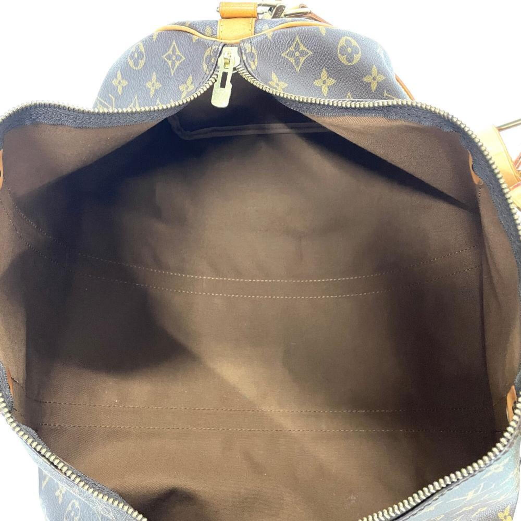 Louis Vuitton Brown Monogram Canvas Boston Bag (Pre-Owned)