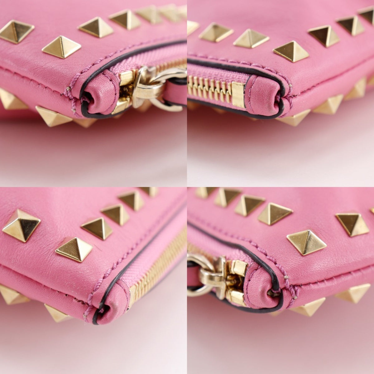 Valentino Pink Leather Clutch Bag (Pre-Owned)