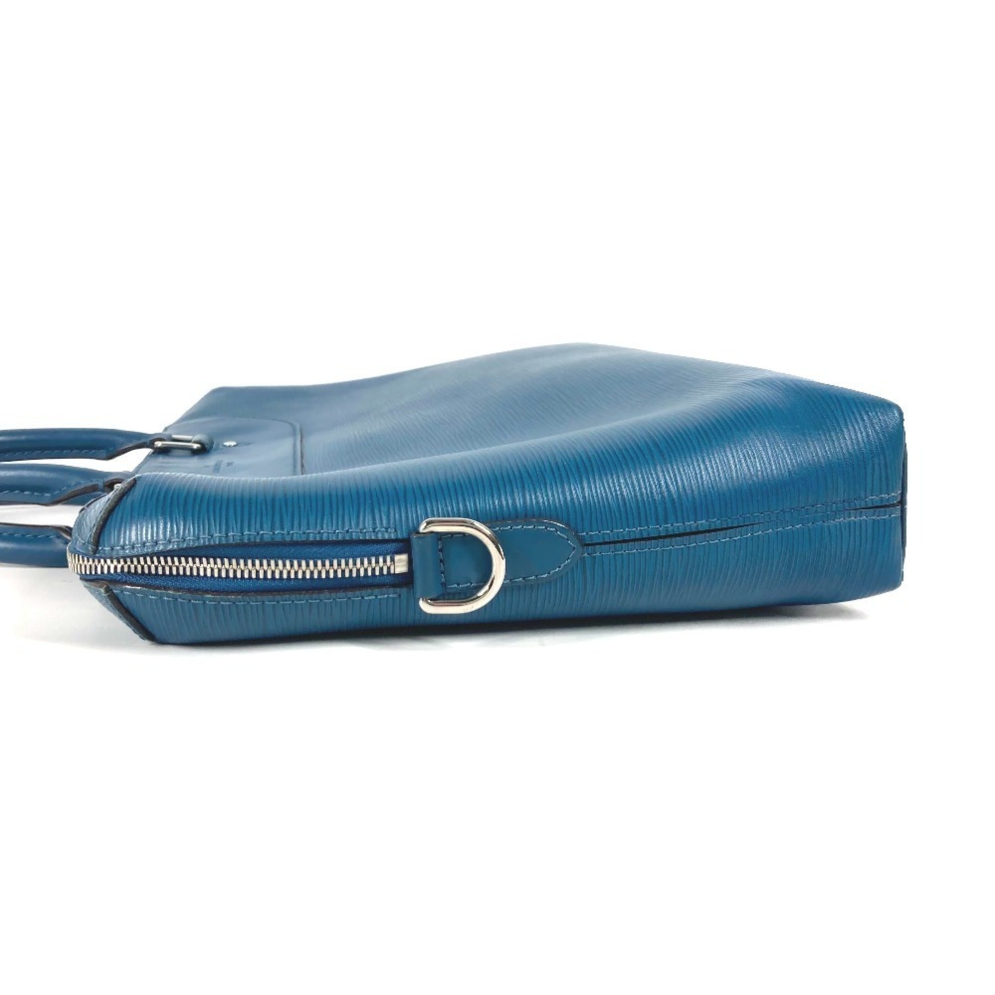 Louis Vuitton Bleu Celeste Blue Epi Leather Briefcase Handbag (Pre-Owned)