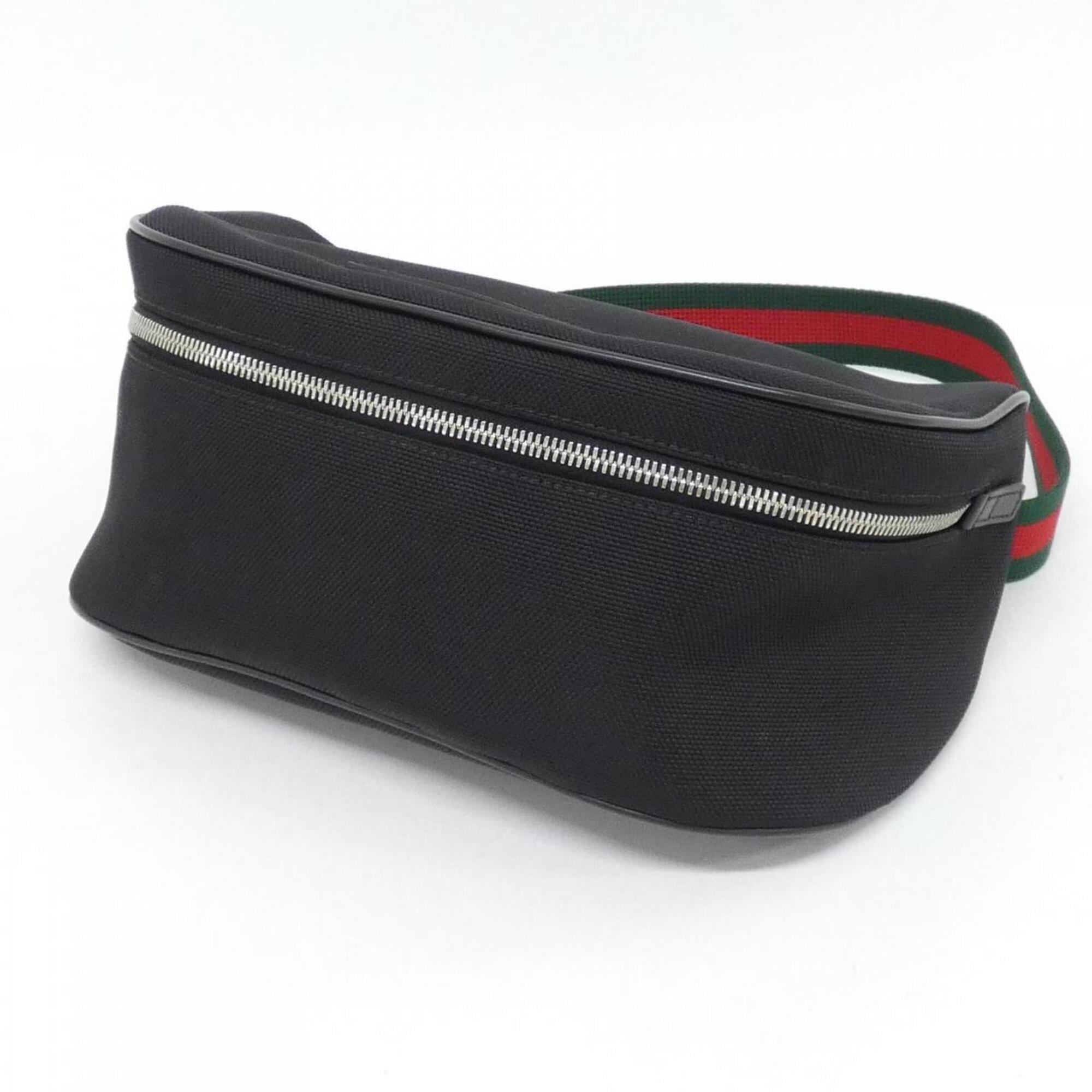 Gucci Black Canvas Shoulder Bag (Pre-Owned)