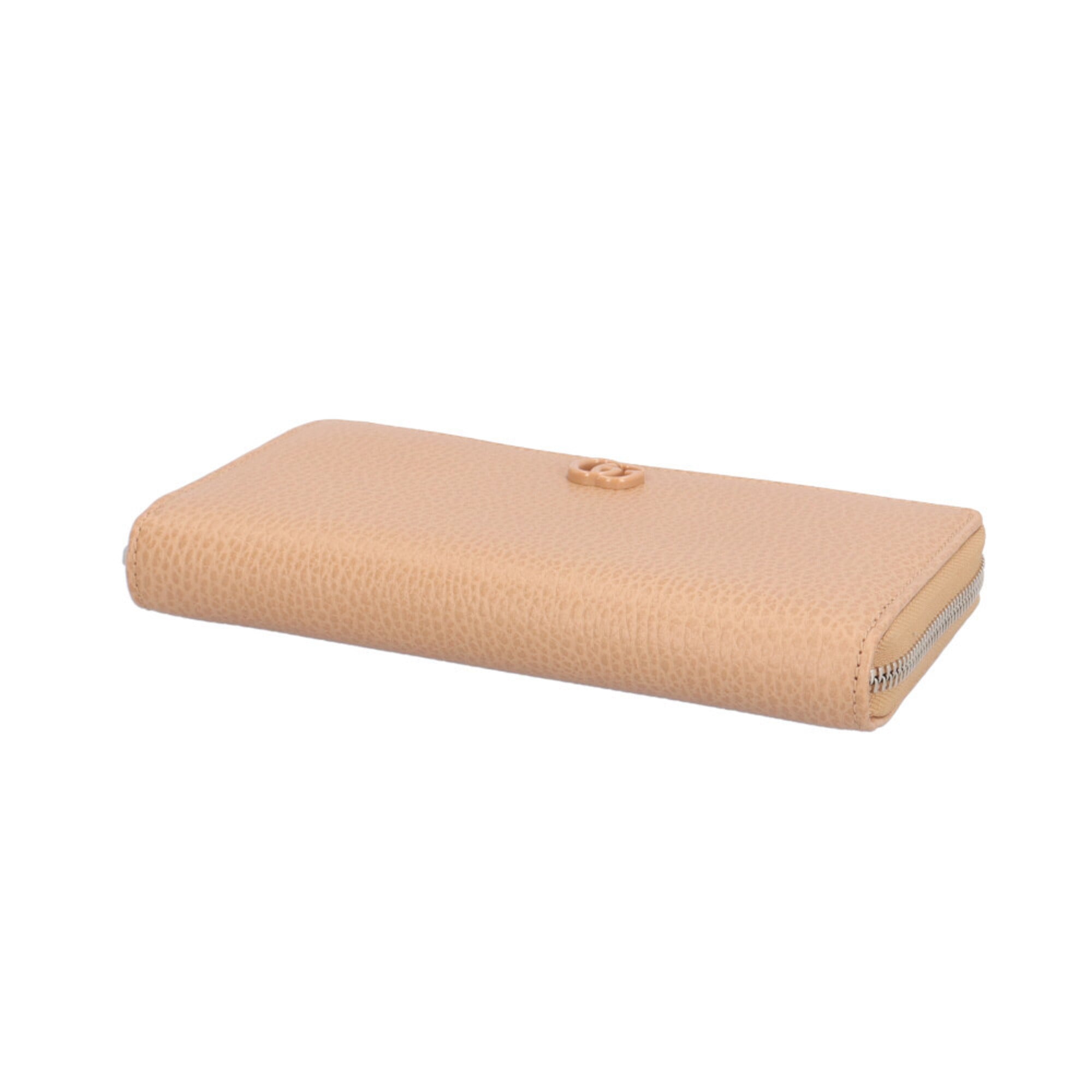 Gucci Beige Rose Leather Long Wallet (Bi-Fold) (Pre-Owned)