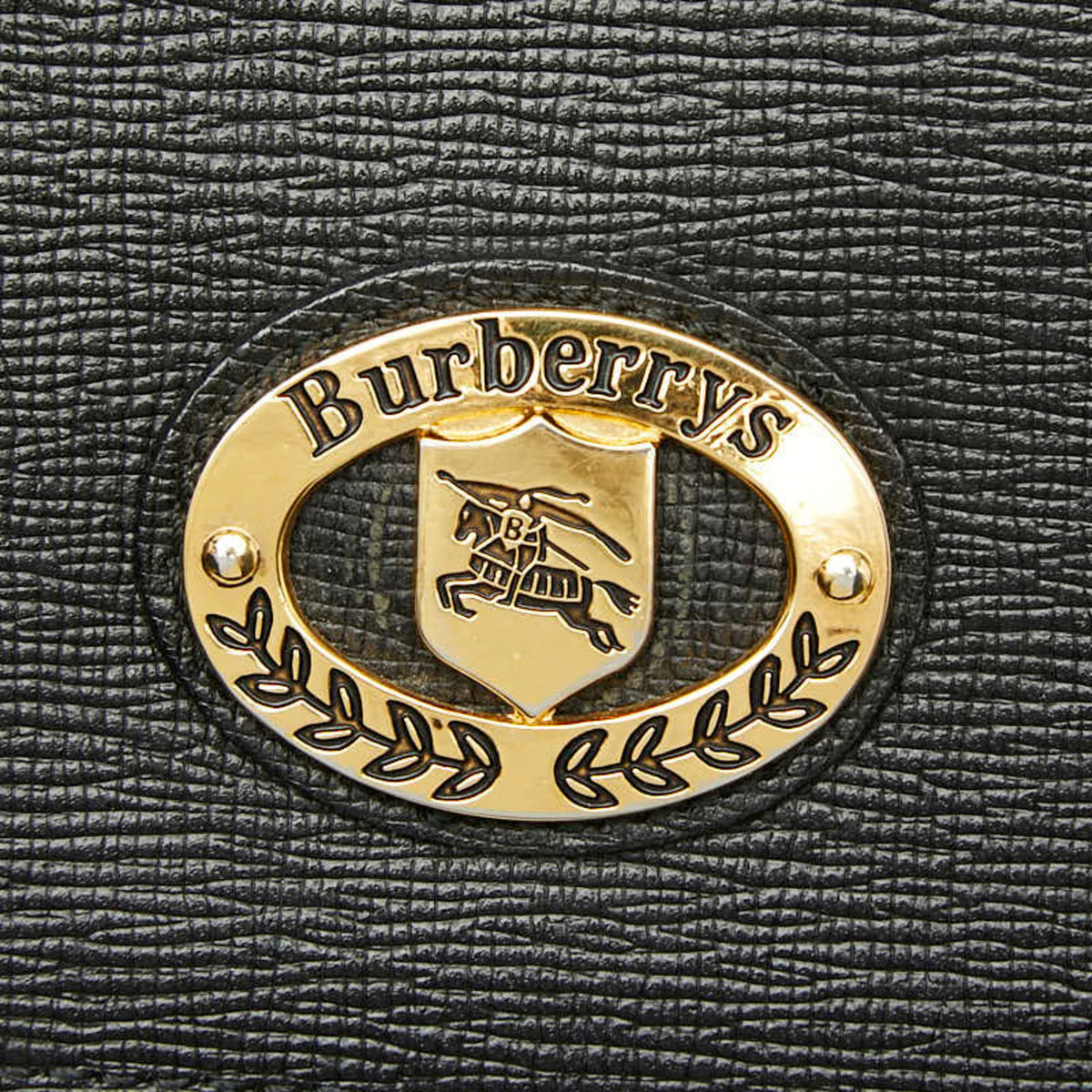 Burberry Black Leather Handbag (Pre-Owned)