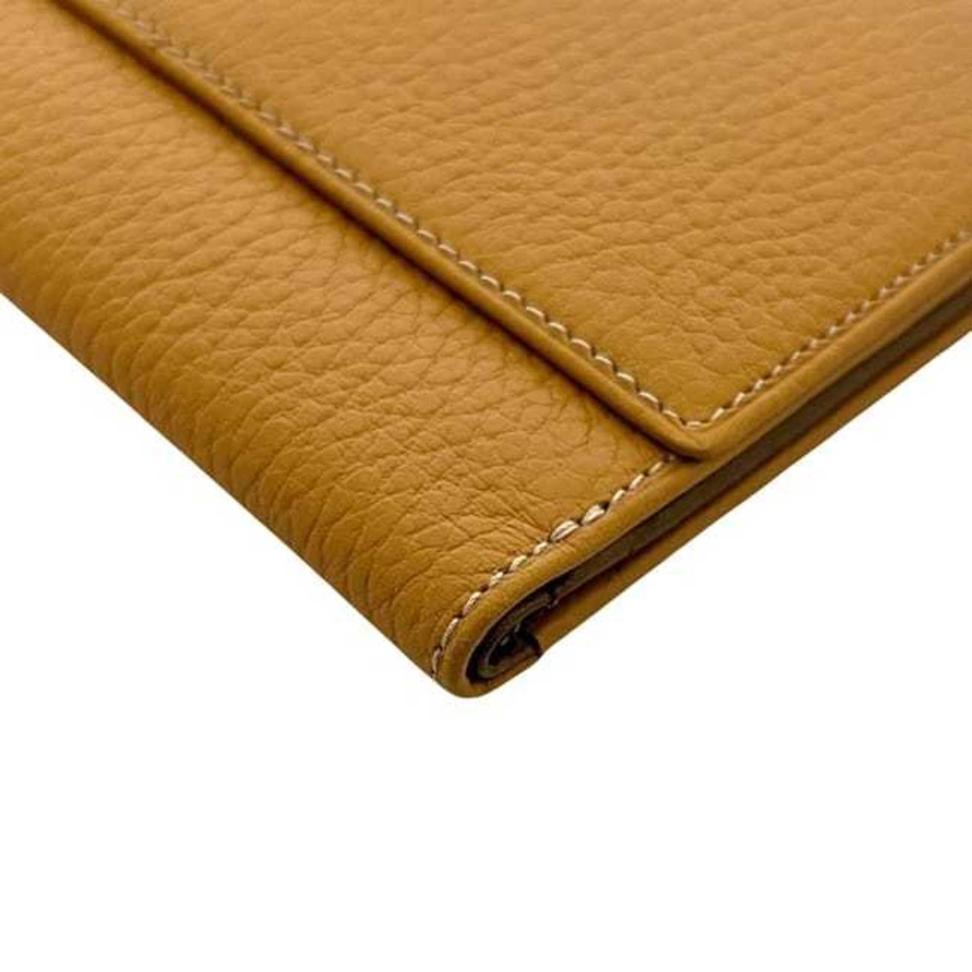 Loewe Brown Camel Leather Wallet (Bi-Fold) (Pre-Owned)