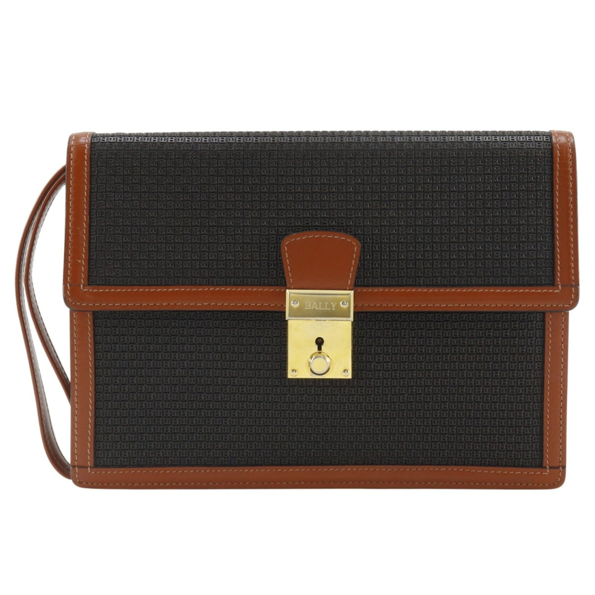 Bally Black Pvc Leather Shoulder Bag (Pre-Owned)