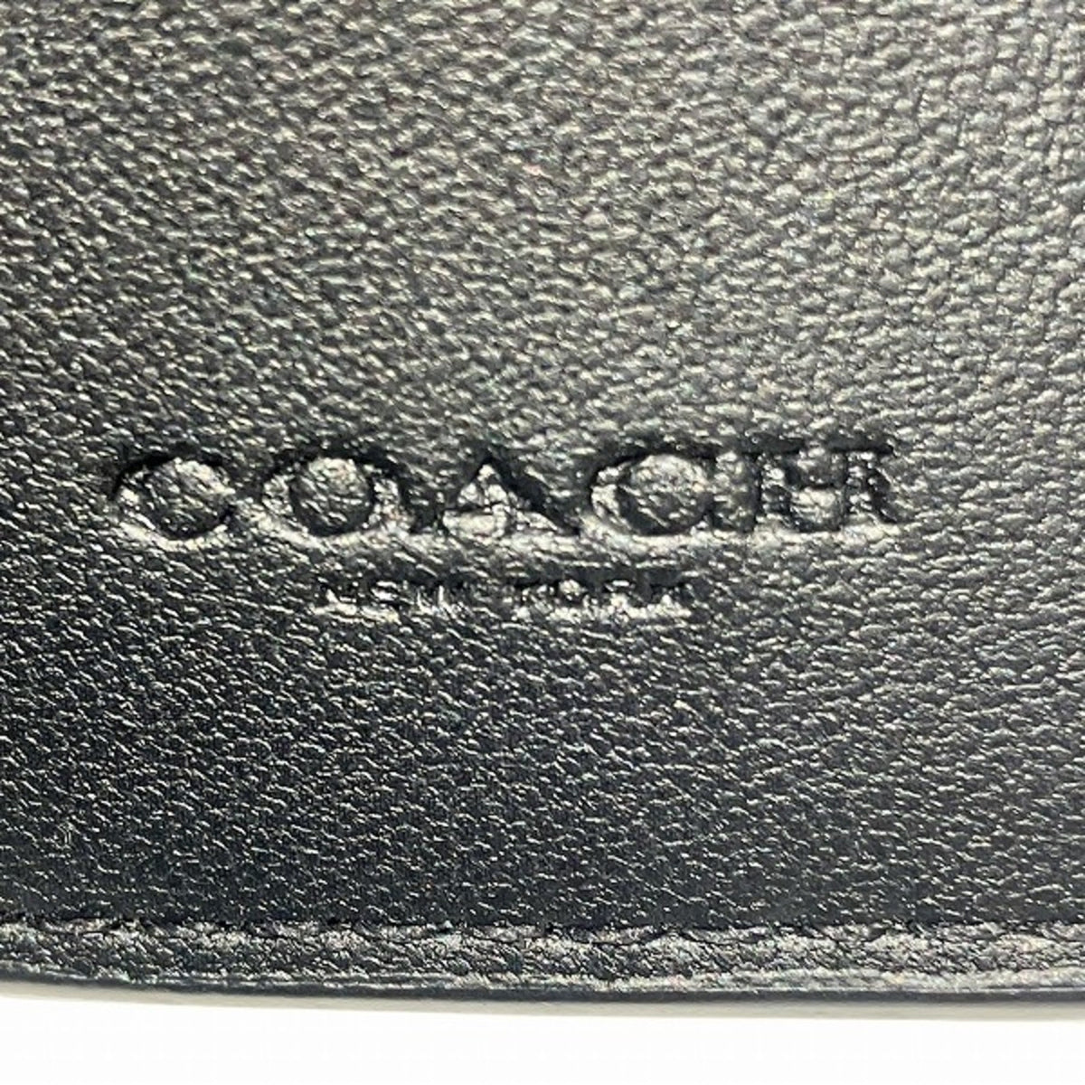 Coach Black Leather Wallet (Tri-Fold) (Pre-Owned)