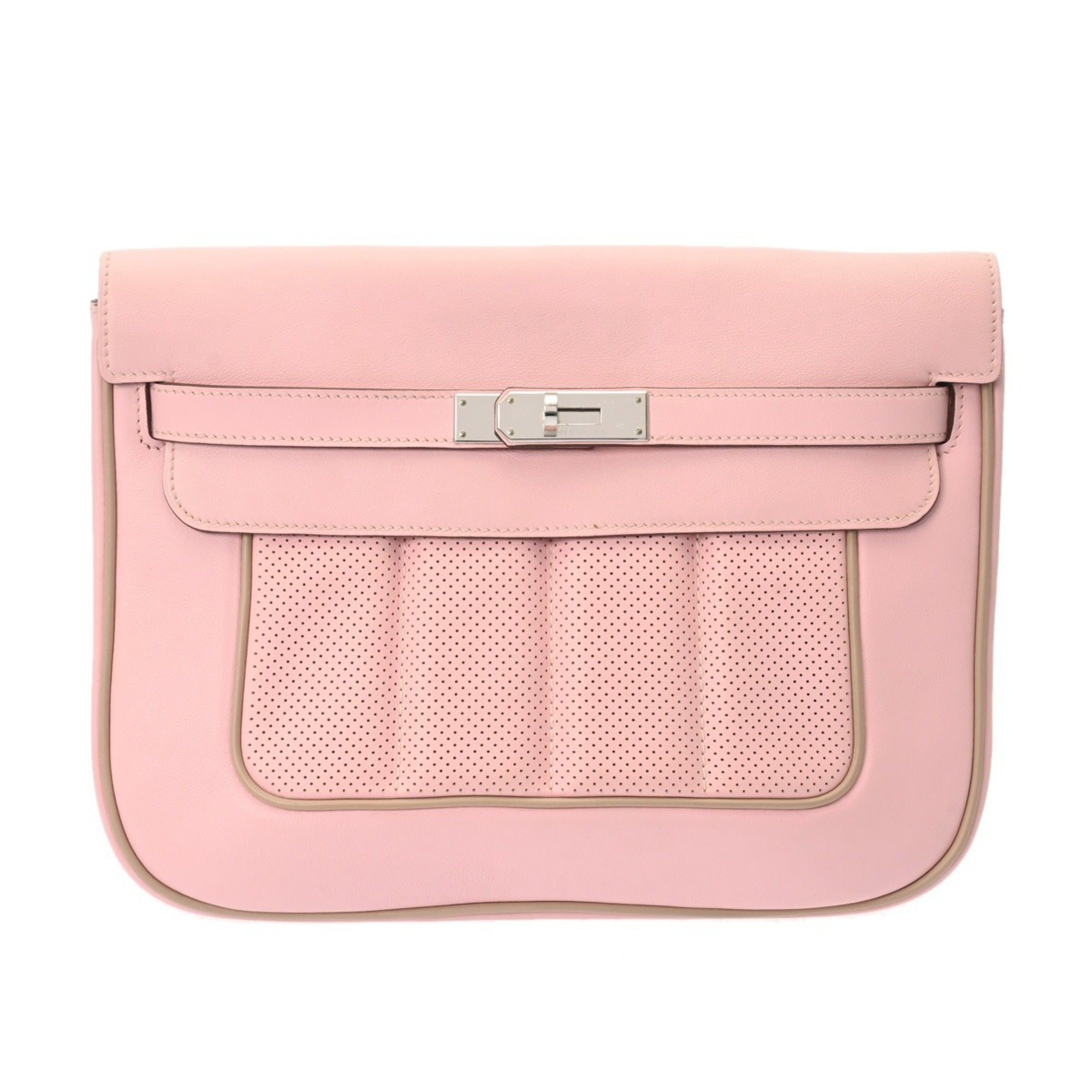 Hermes Rose Sakura Swift Leather Shoulder Bag (Pre-Owned)