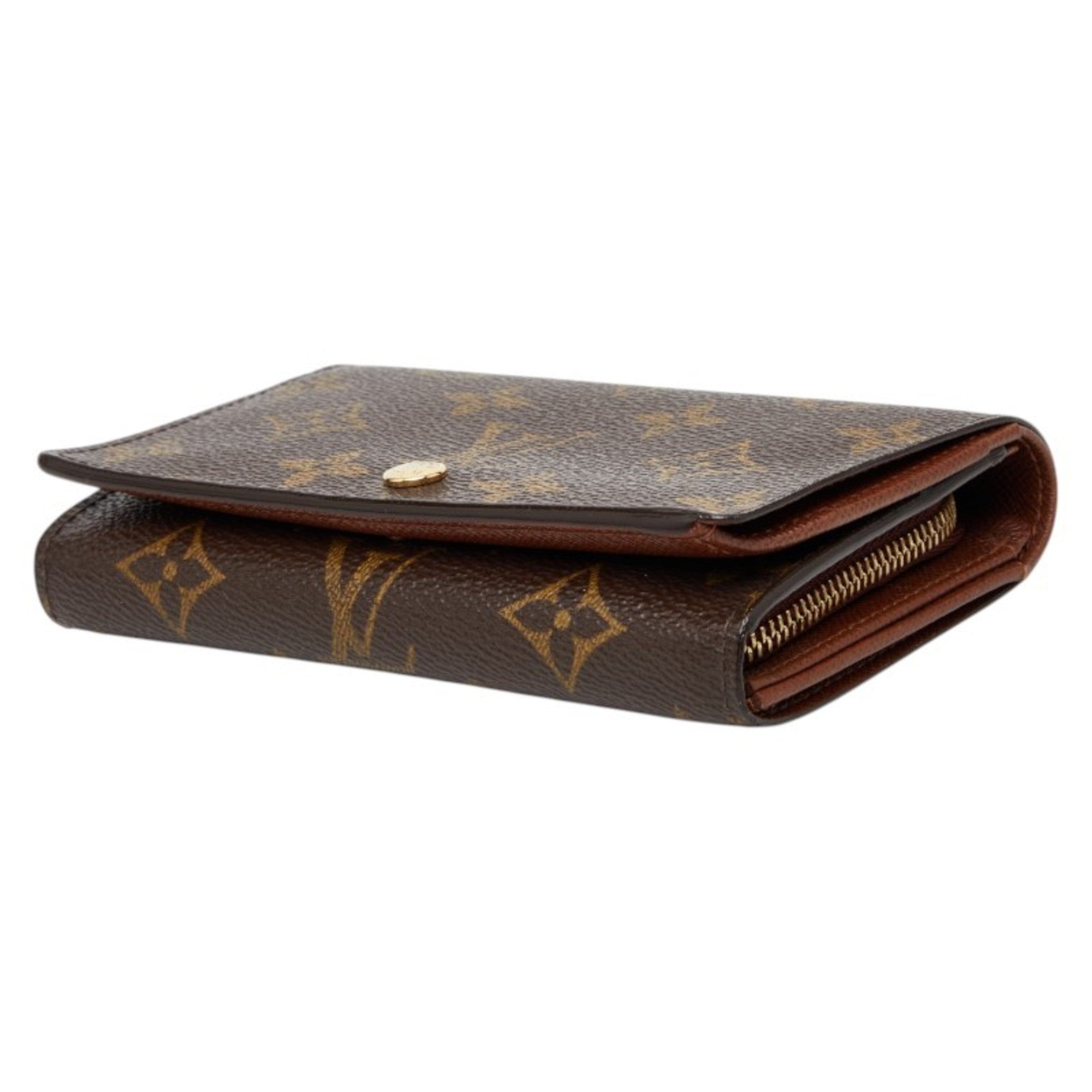 Louis Vuitton Monogram Brown Pvc Leather Wallet (Bi-Fold) (Pre-Owned)