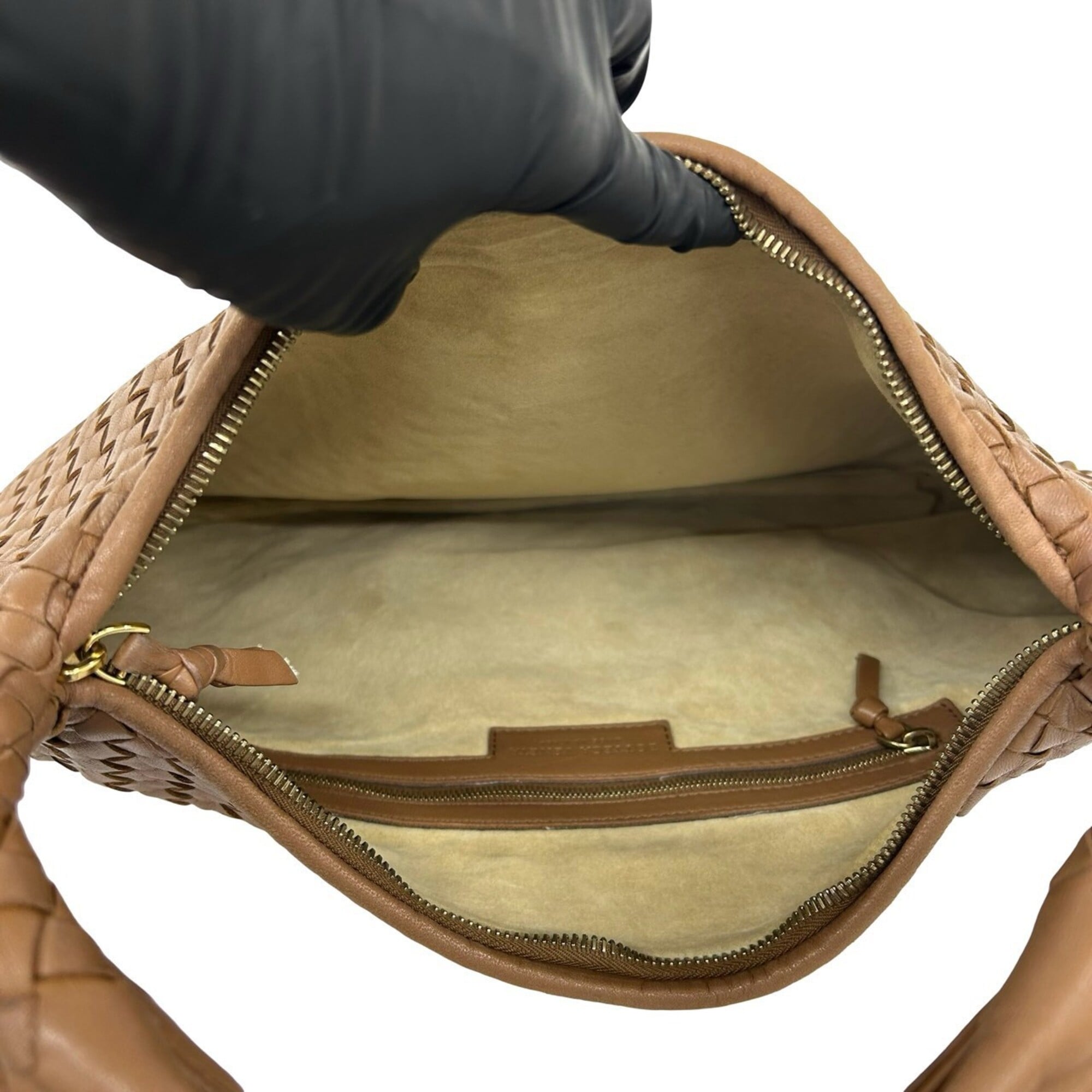 Bottega Veneta Brown Leather Handbag Tote Bag (Pre-Owned)
