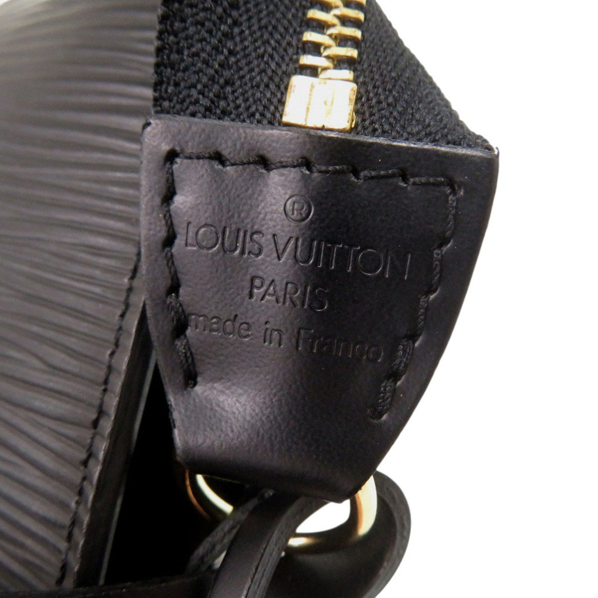Louis Vuitton Noir Epi Leather Handbag Pochette Pouch (Pre-Owned)