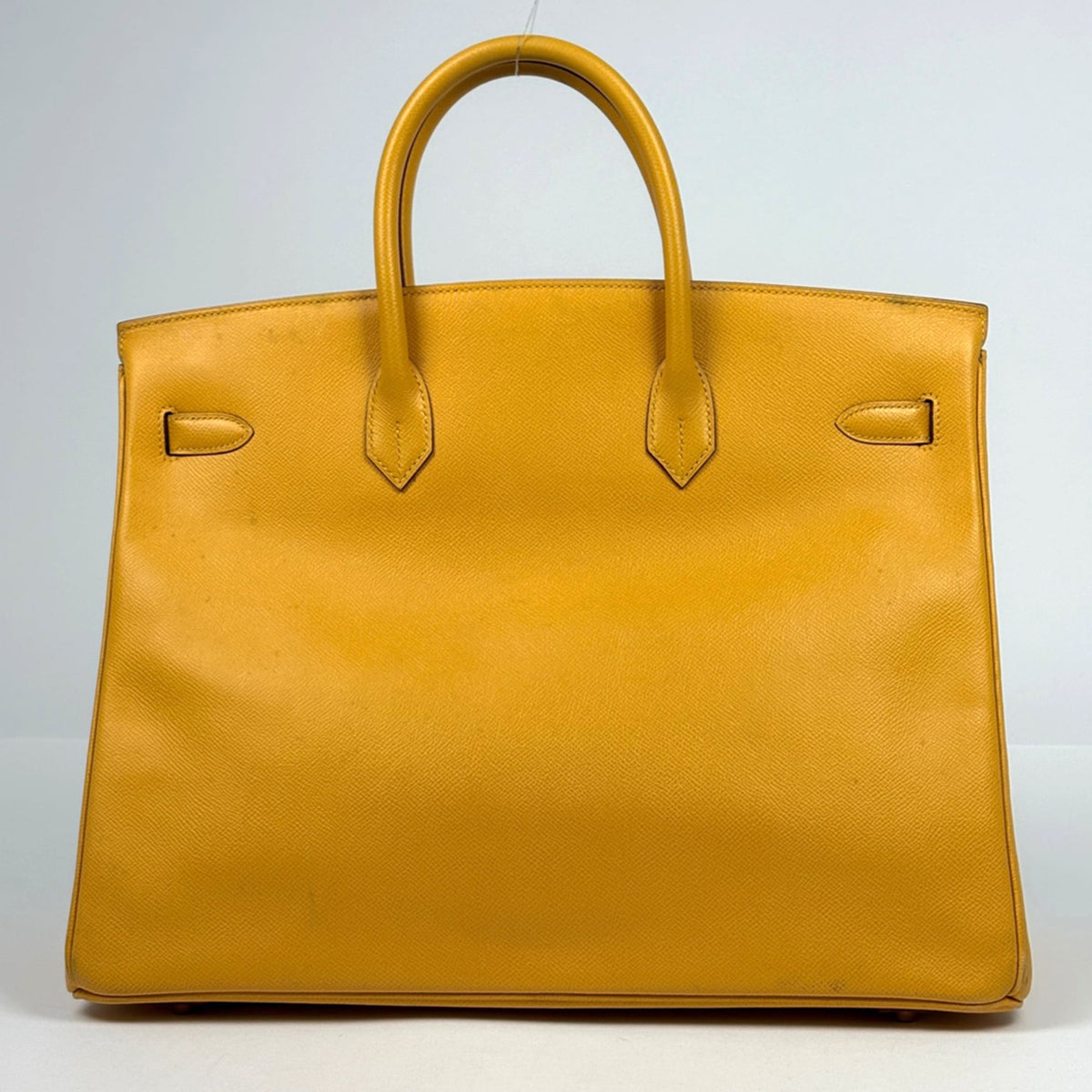 Hermes Birkin Yellow Courchevel Leather Handbag (Pre-Owned)
