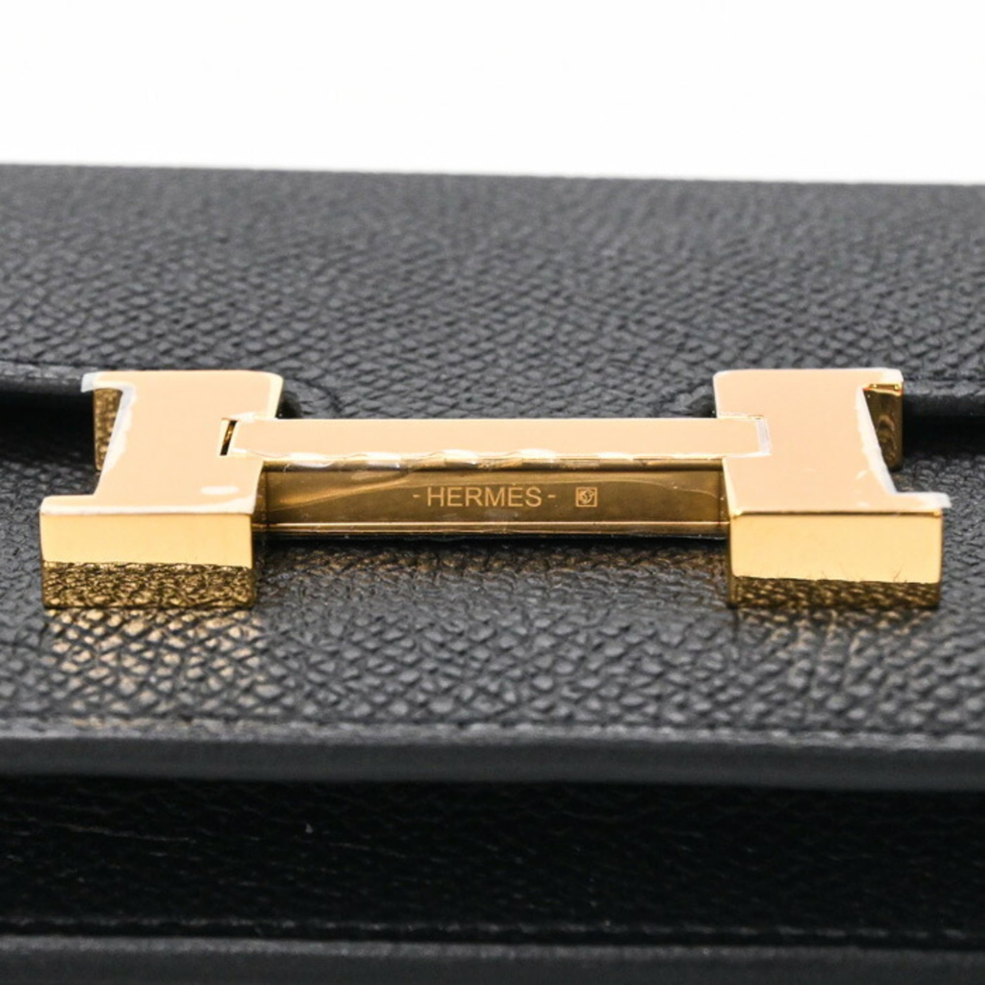 Hermes Constance Black Epsom Leather Wallet (Bi-Fold) (Pre-Owned)