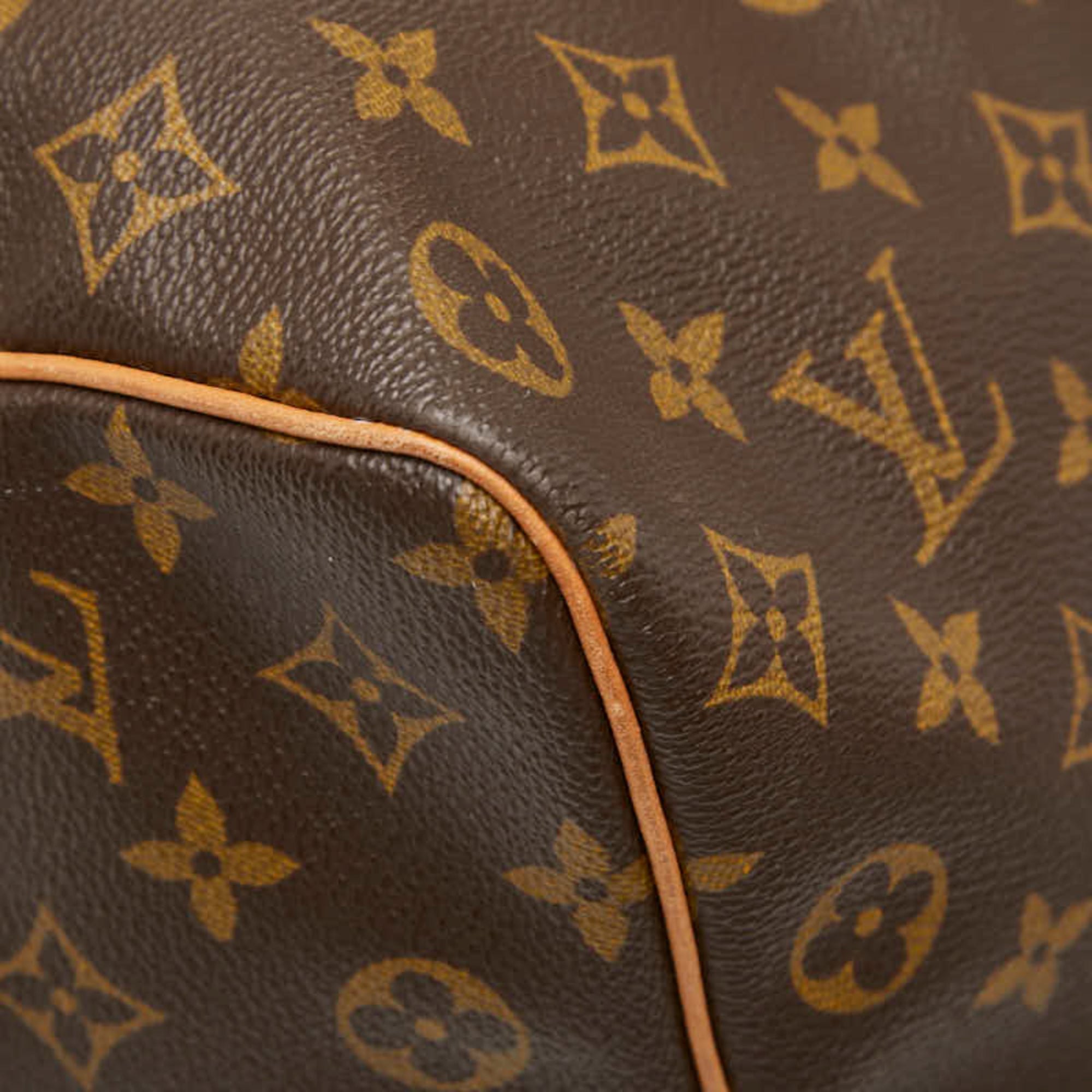Louis Vuitton Monogram Brown Pvc Leather Boston Bag Handbag (Pre-Owned)