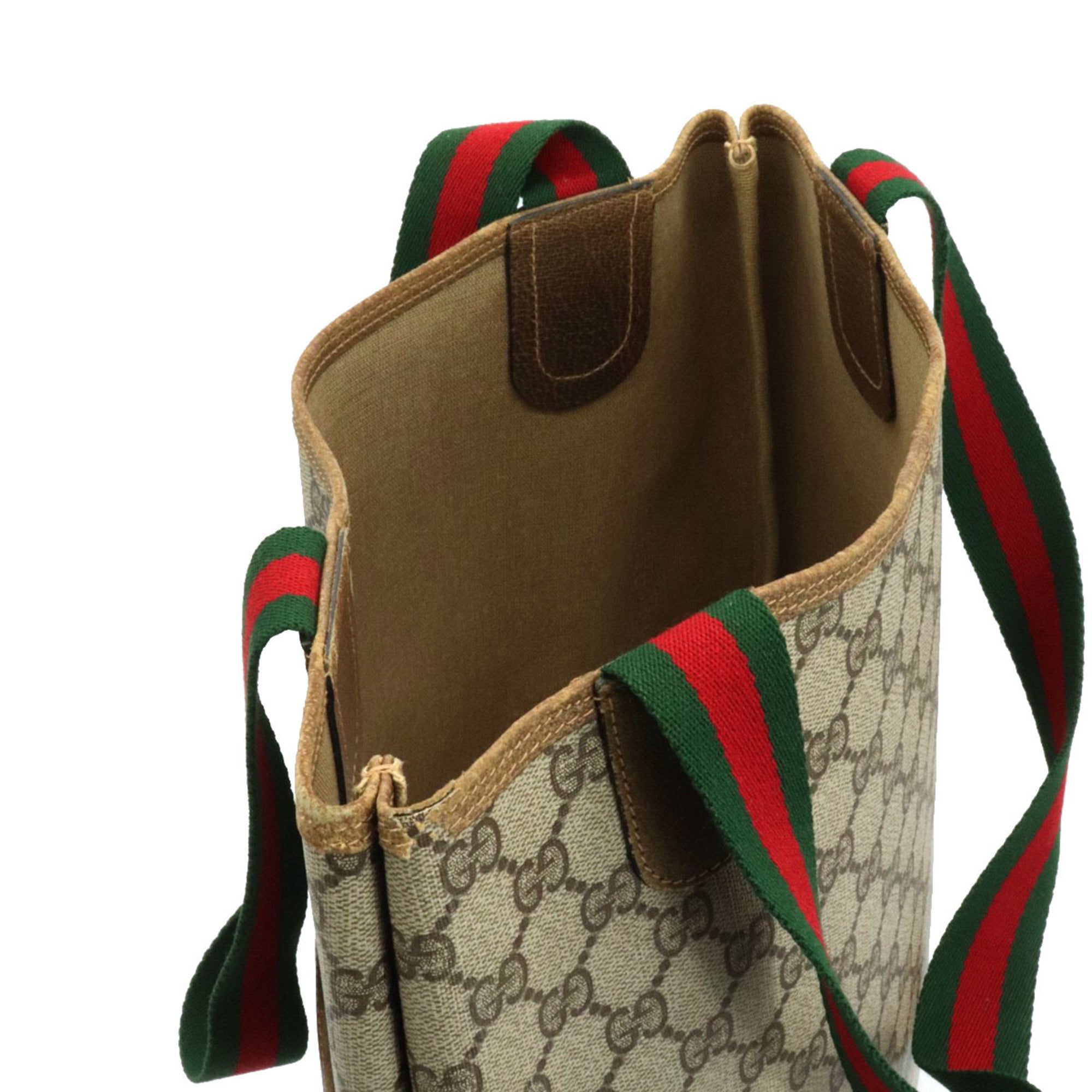 Gucci Beige Gg Supreme Shoulder Bag Tote Bag (Pre-Owned)