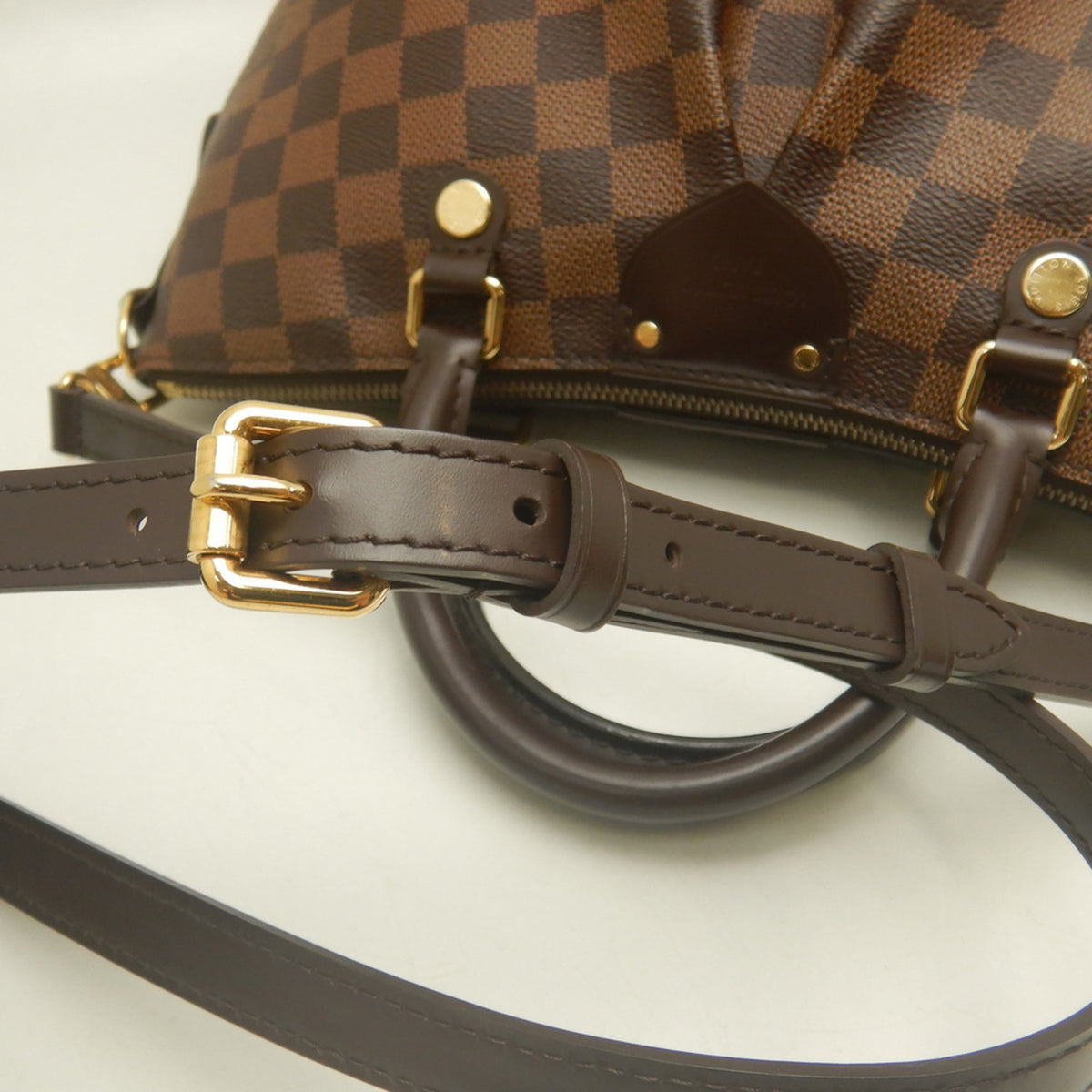 Louis Vuitton Ebene Damier Canvas Handbag (Pre-Owned)