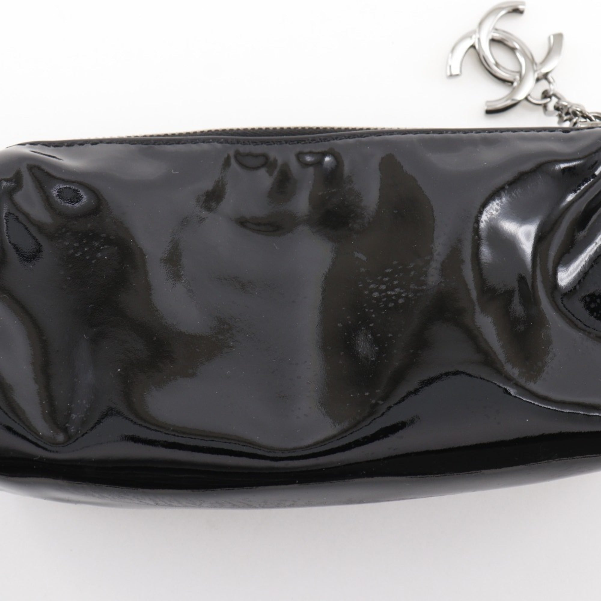 Chanel Black Leather Pouch (Pre-Owned)
