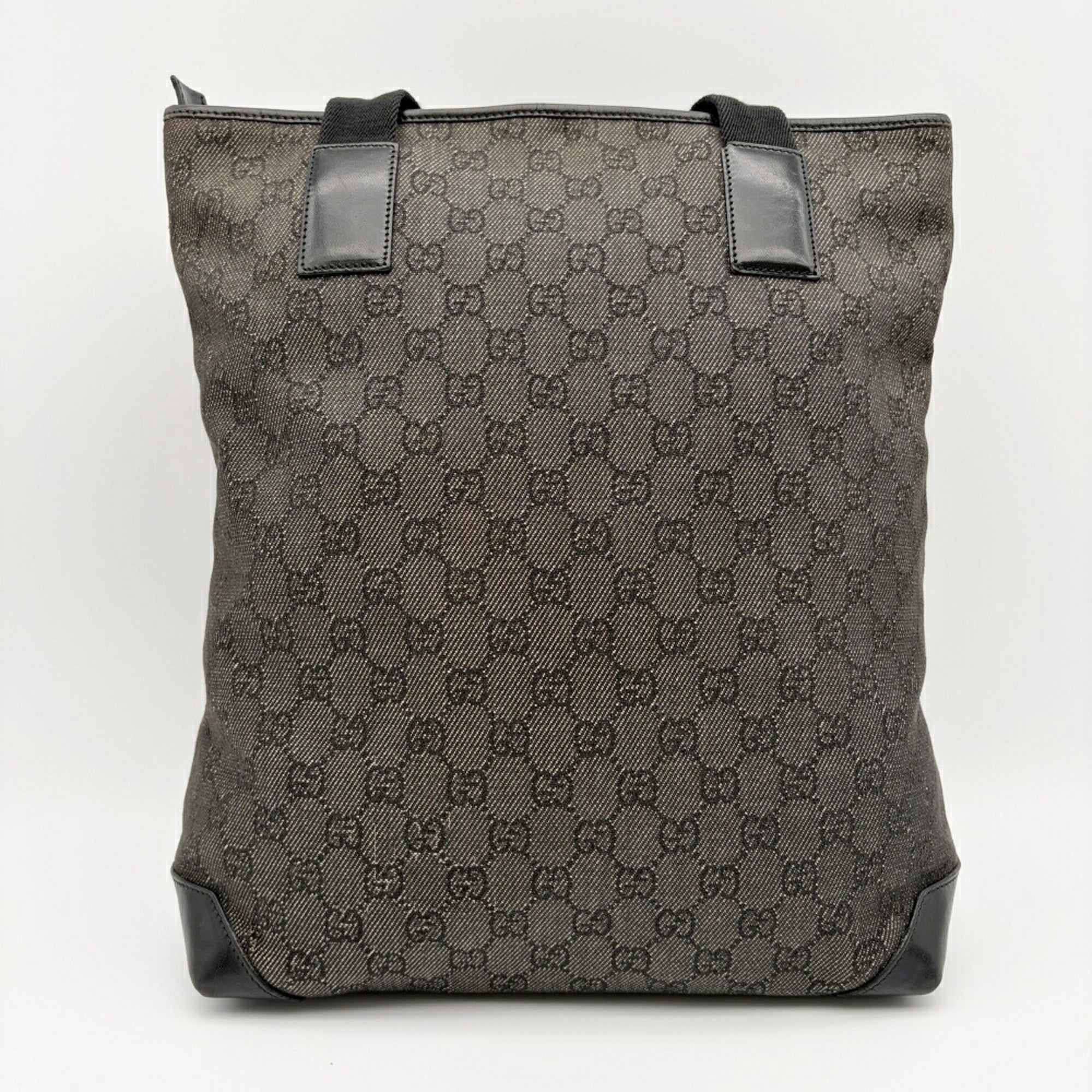 Gucci Black Gg Canvas Tote Bag (Pre-Owned)
