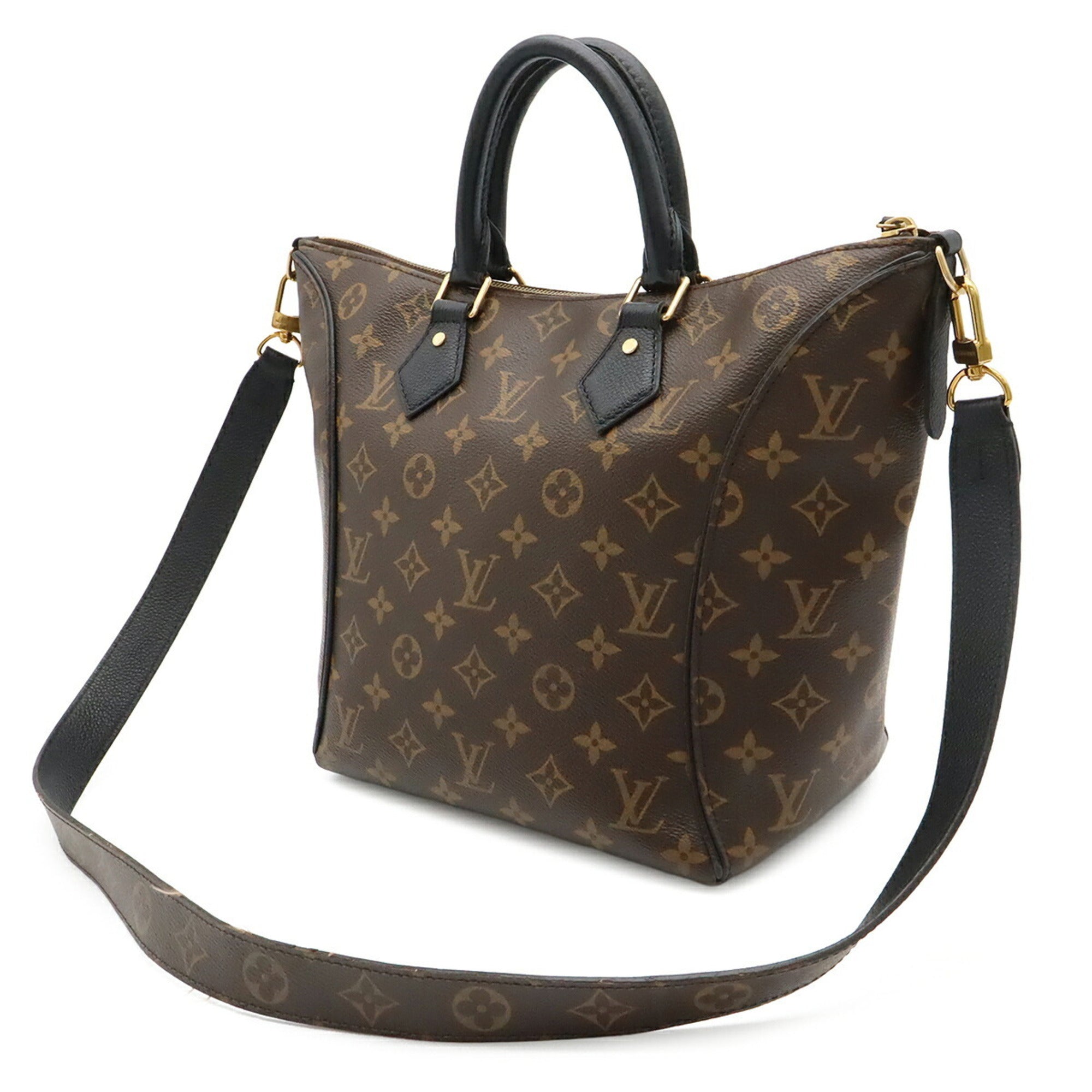 Louis Vuitton Noir Monogram Canvas Handbag Shoulder Bag (Pre-Owned)