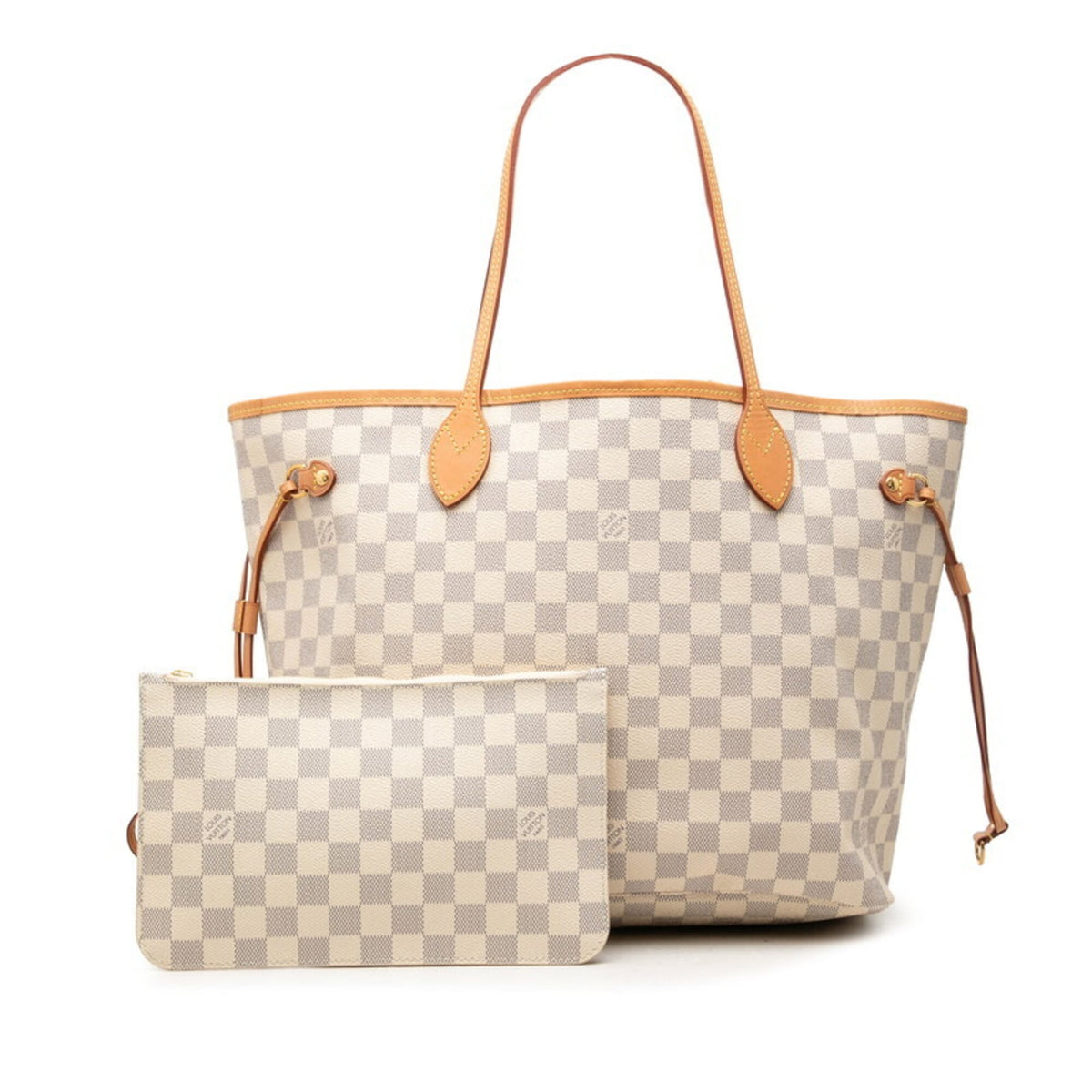 Louis Vuitton White Pvc Leather Pouch Shoulder Bag Tote Bag (Pre-Owned)