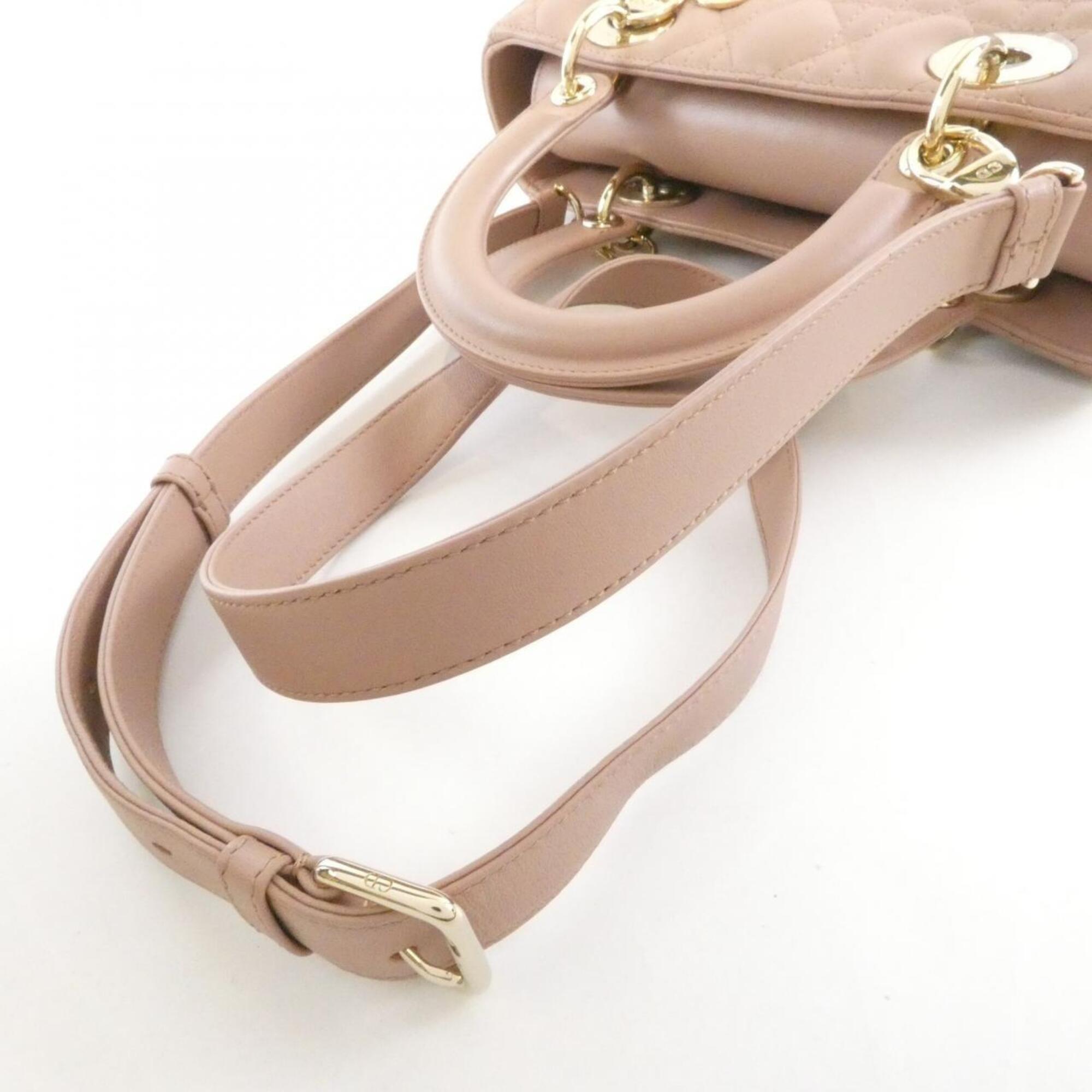 Christian Dior Pink Leather Handbag (Pre-Owned)