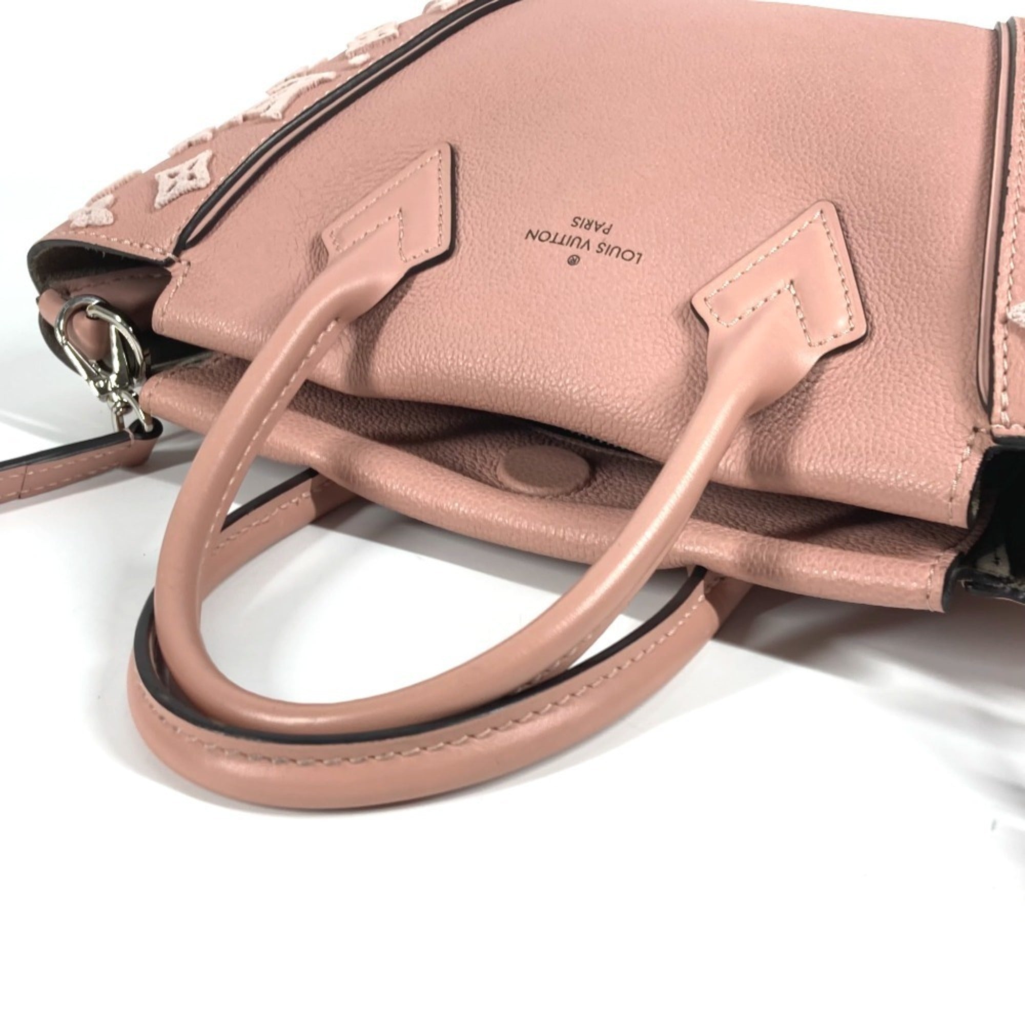 Louis Vuitton Magnolia Pink Leather Handbag Shoulder Bag Tote Bag (Pre-Owned)