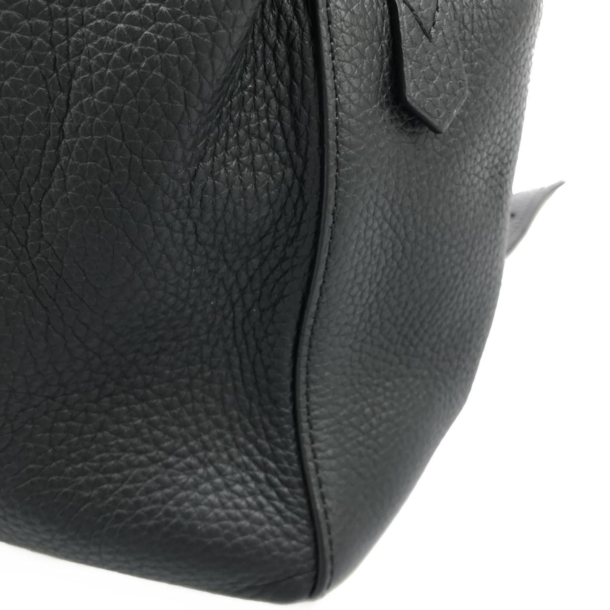 Louis Vuitton Black Leather Backpack (Pre-Owned)