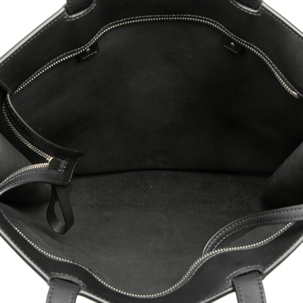 Valentino Black Leather Handbag Tote Bag (Pre-Owned)