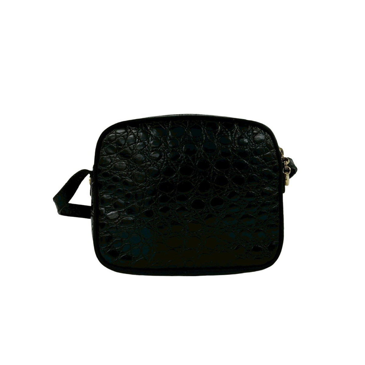 Salvatore Ferragamo Black Leather Pochette Shoulder Bag (Pre-Owned)