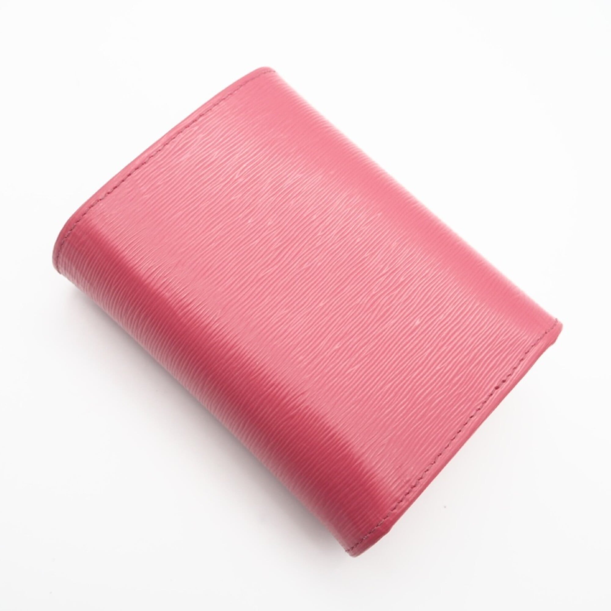 Prada Pink Leather Wallet (Tri-Fold) (Pre-Owned)