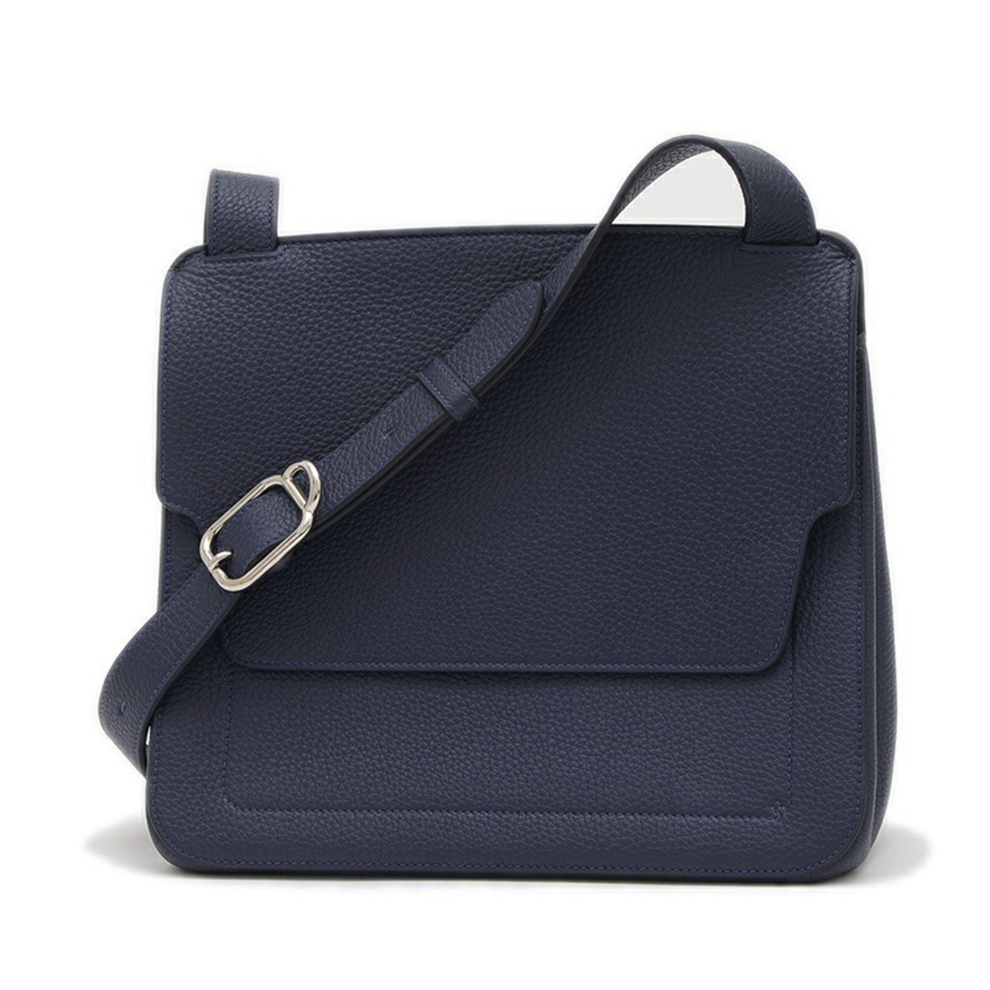 Hermes Blue Indigo Togo Leather Handbag Shoulder Bag (Pre-Owned)