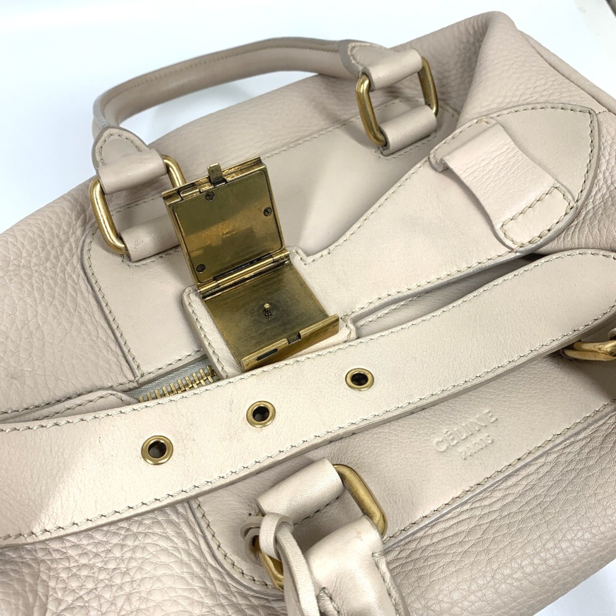 Celine Beige Leather Handbag (Pre-Owned)