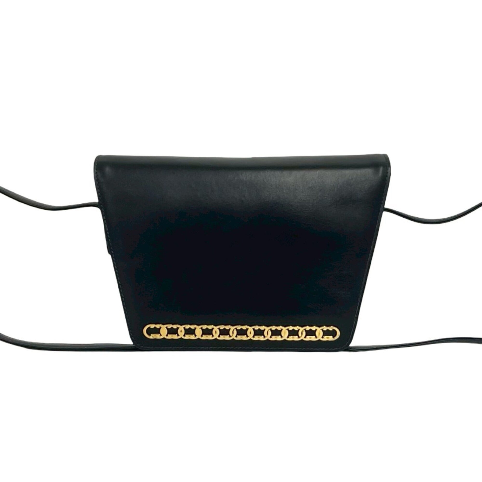 Gucci Black Leather Pochette Shoulder Bag (Pre-Owned)